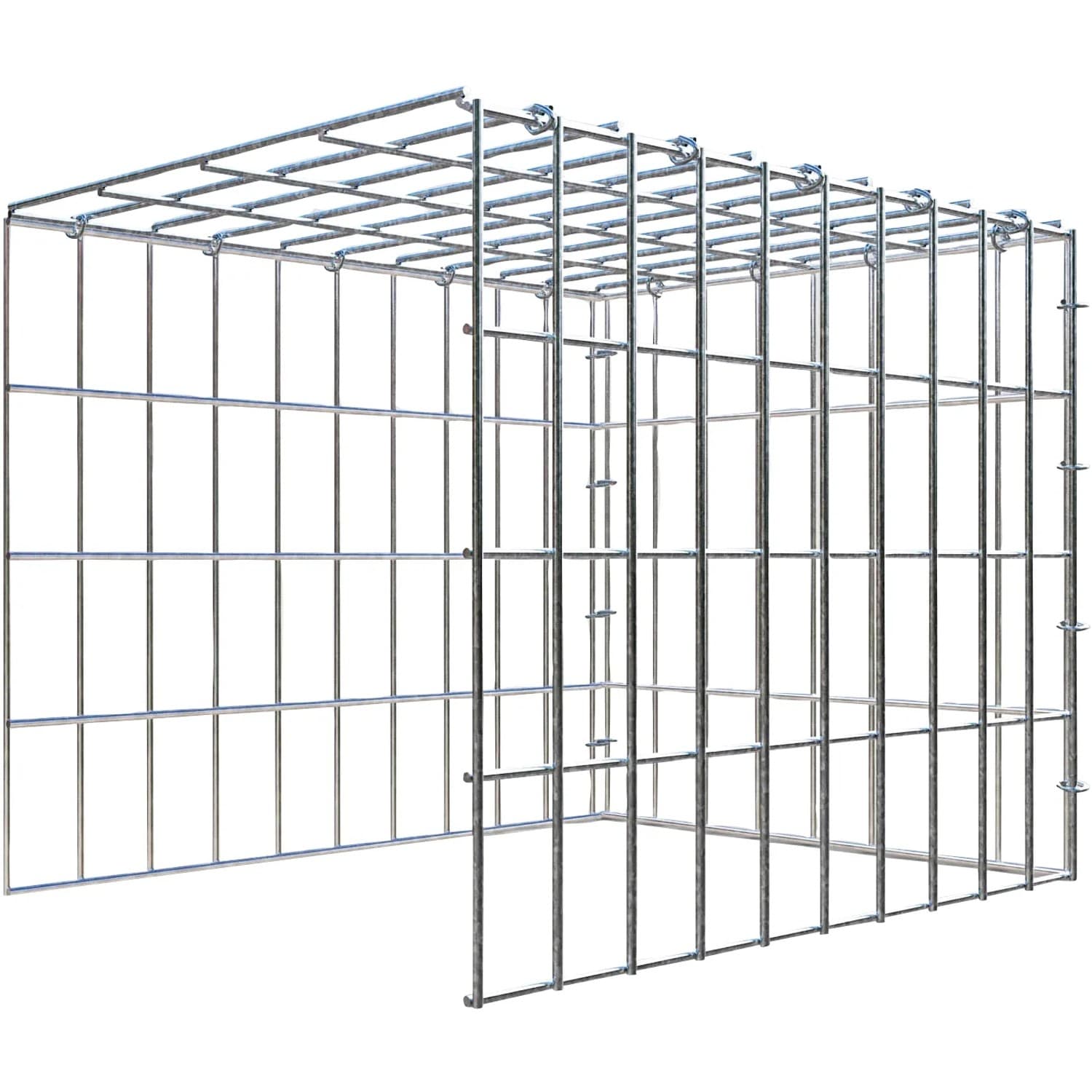 Gabiona C-Ring-Gabione-Anbaukorb Typ 4 40 x 50 x 40 cm Maschenw 5 x 10 cm