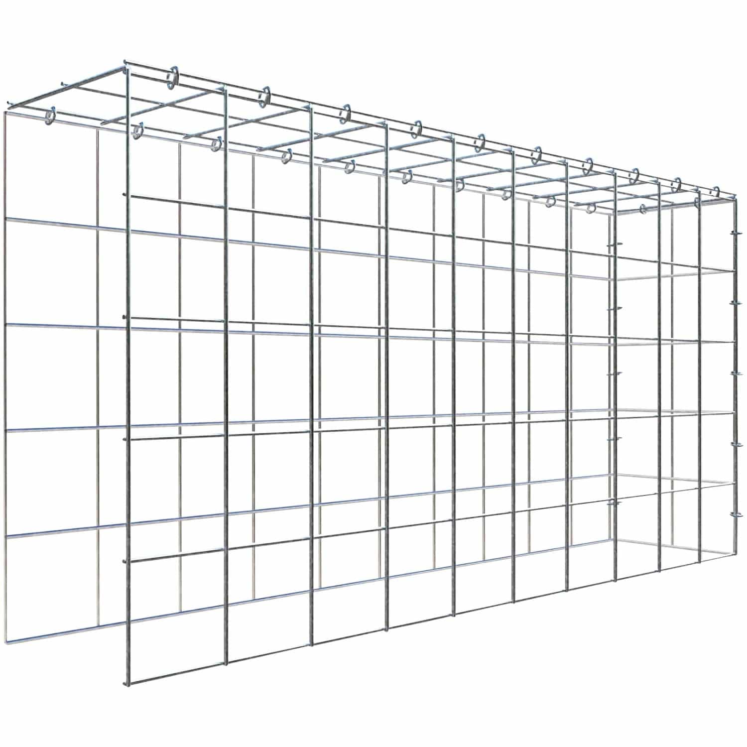 Gabiona C-Ring-Gabione-Anbaukorb Typ 4 50 x 100 x 20 cm Maschenw 10 x 10 cm