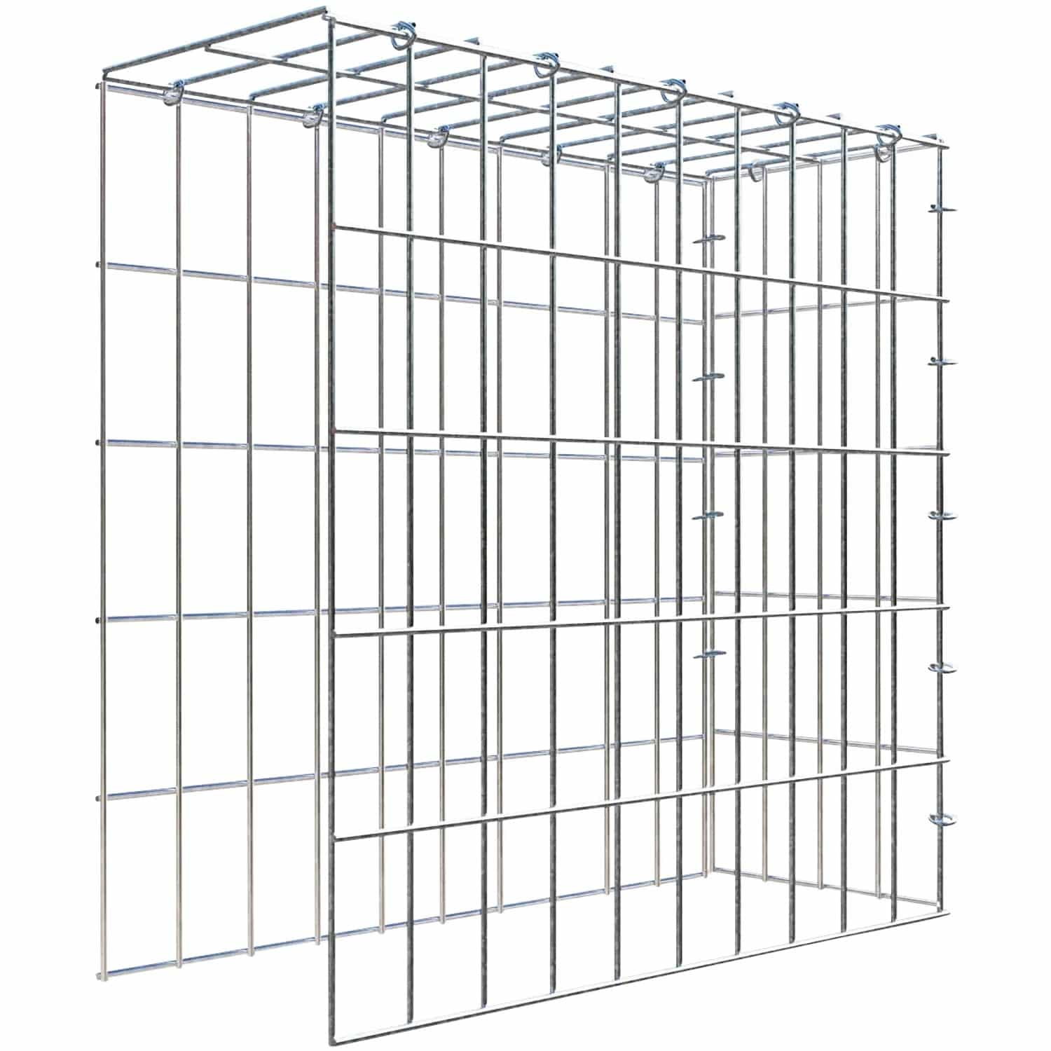 Gabiona C-Ring-Gabione-Anbaukorb Typ 4 50 x 50 x 20 cm Maschenw 5 x 10 cm