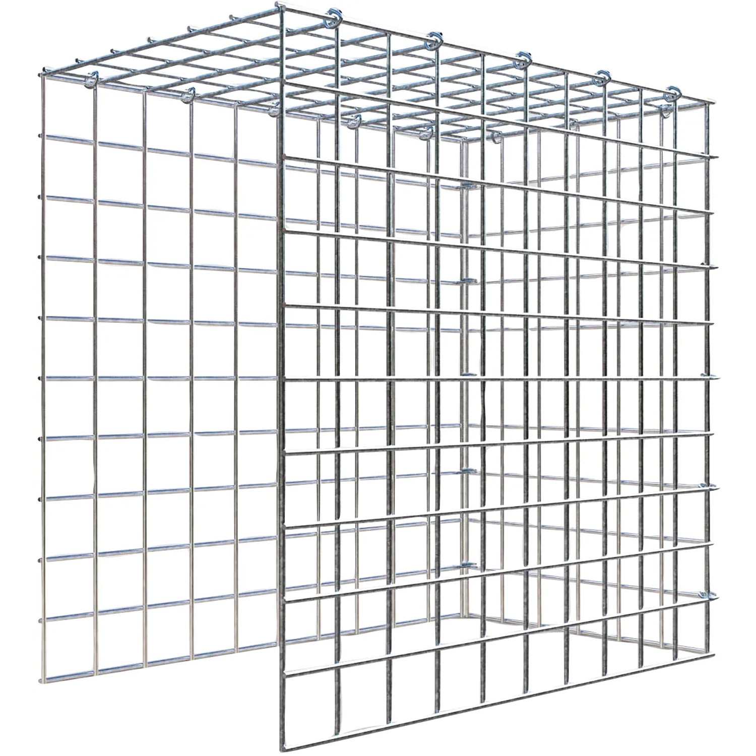 Gabiona C-Ring-Gabione-Anbaukorb Typ 4 50 x 50 x 30 cm Maschenw 5 x 5 cm