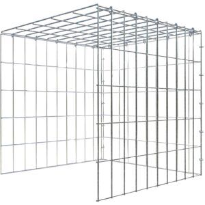 Gabiona C-Ring-Gabione-Anbaukorb Typ 4 50 x 50 x 50 cm Maschenw 5 x 10 cm