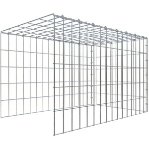 Gabiona C-Ring-Gabione-Anbaukorb Typ 4 50 x 80 x 50 cm Maschenw 5 x 10 cm