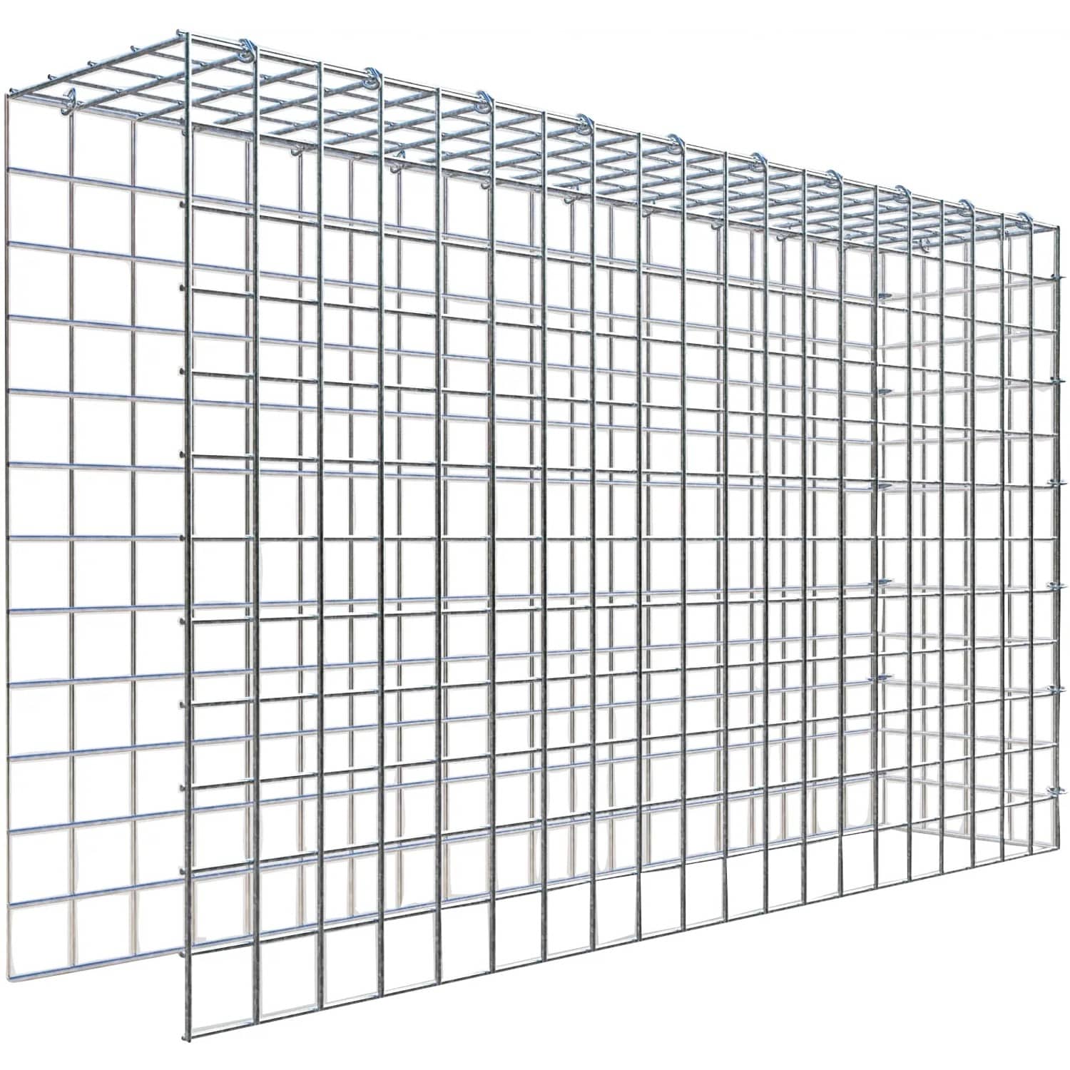 Gabiona C-Ring-Gabione-Anbaukorb Typ 4 60 x 100 x 20 cm Maschenw 5 x 5 cm
