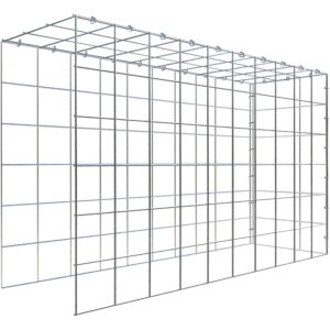 Gabiona C-Ring-Gabione-Anbaukorb Typ 4 60 x 100 x 30 cm Maschenw 10 x 10 cm