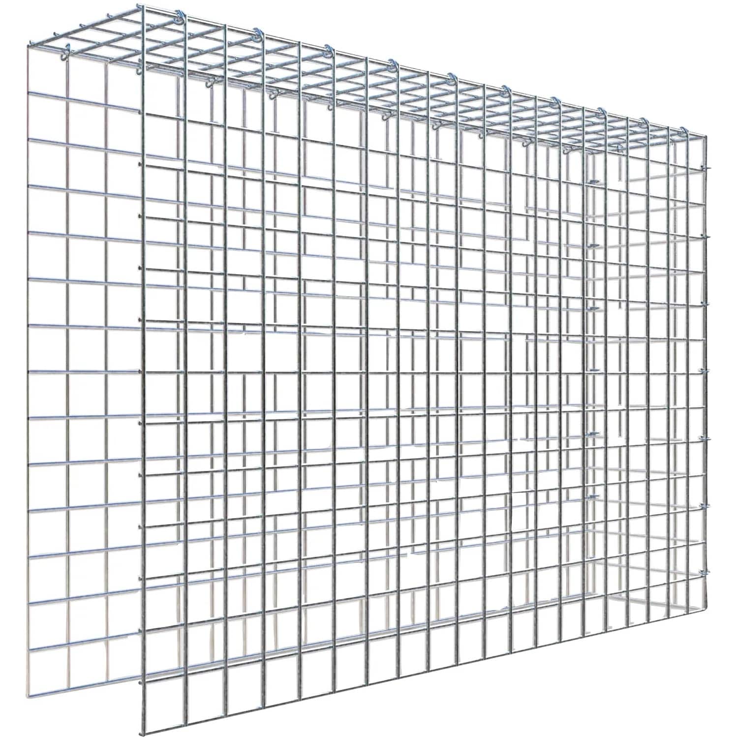 Gabiona C-Ring-Gabione-Anbaukorb Typ 4 70 x 100 x 20 cm Maschenw 5 x 5 cm
