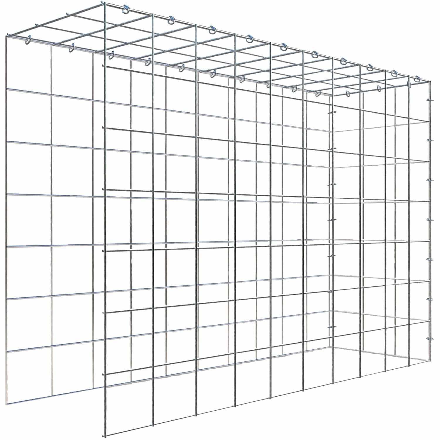 Gabiona C-Ring-Gabione-Anbaukorb Typ 4 70 x 100 x 30 cm Maschenw 10 x 10 cm