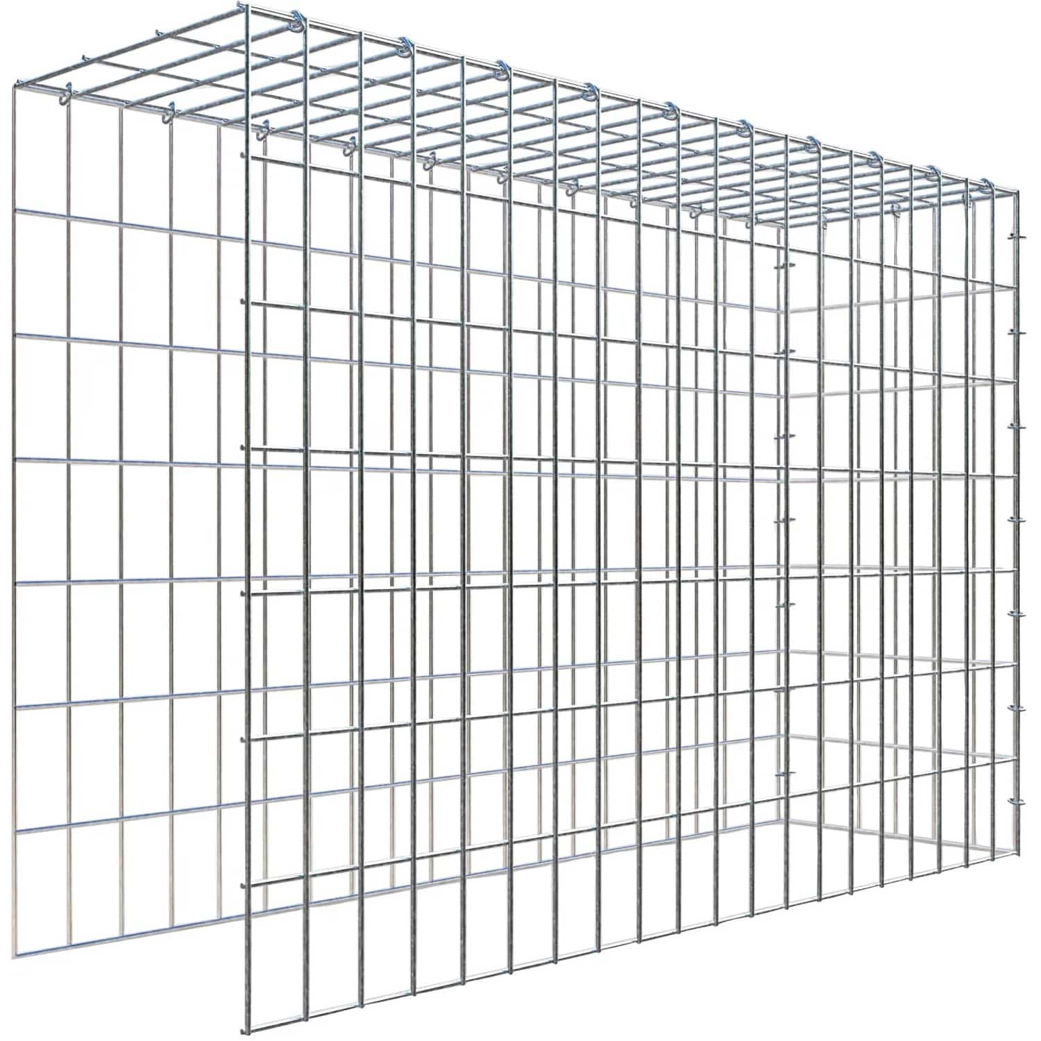 Gabiona C-Ring-Gabione-Anbaukorb Typ 4 70 x 100 x 30 cm Maschenw 5 x 10 cm