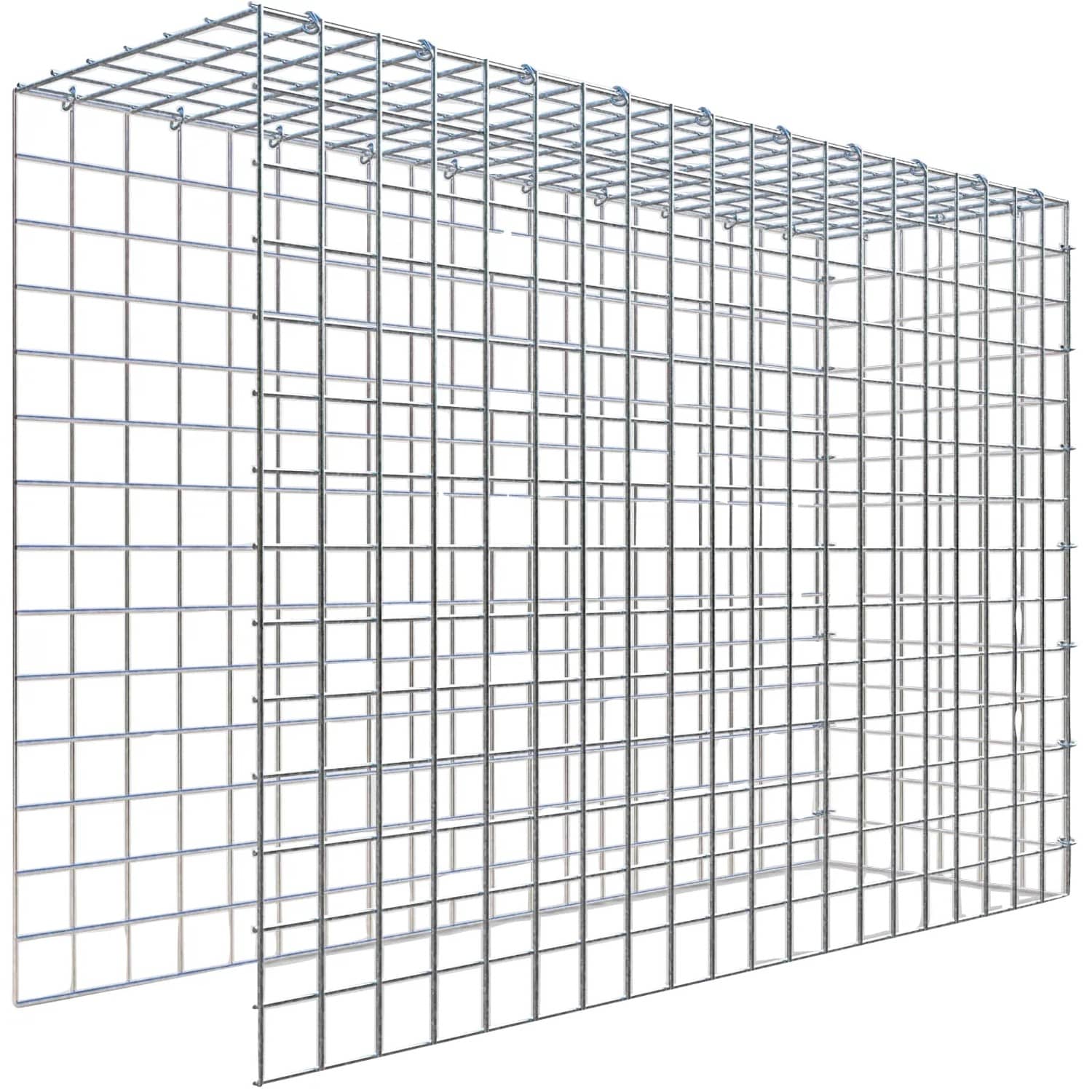 Gabiona C-Ring-Gabione-Anbaukorb Typ 4 70 x 100 x 30 cm Maschenw 5 x 5 cm