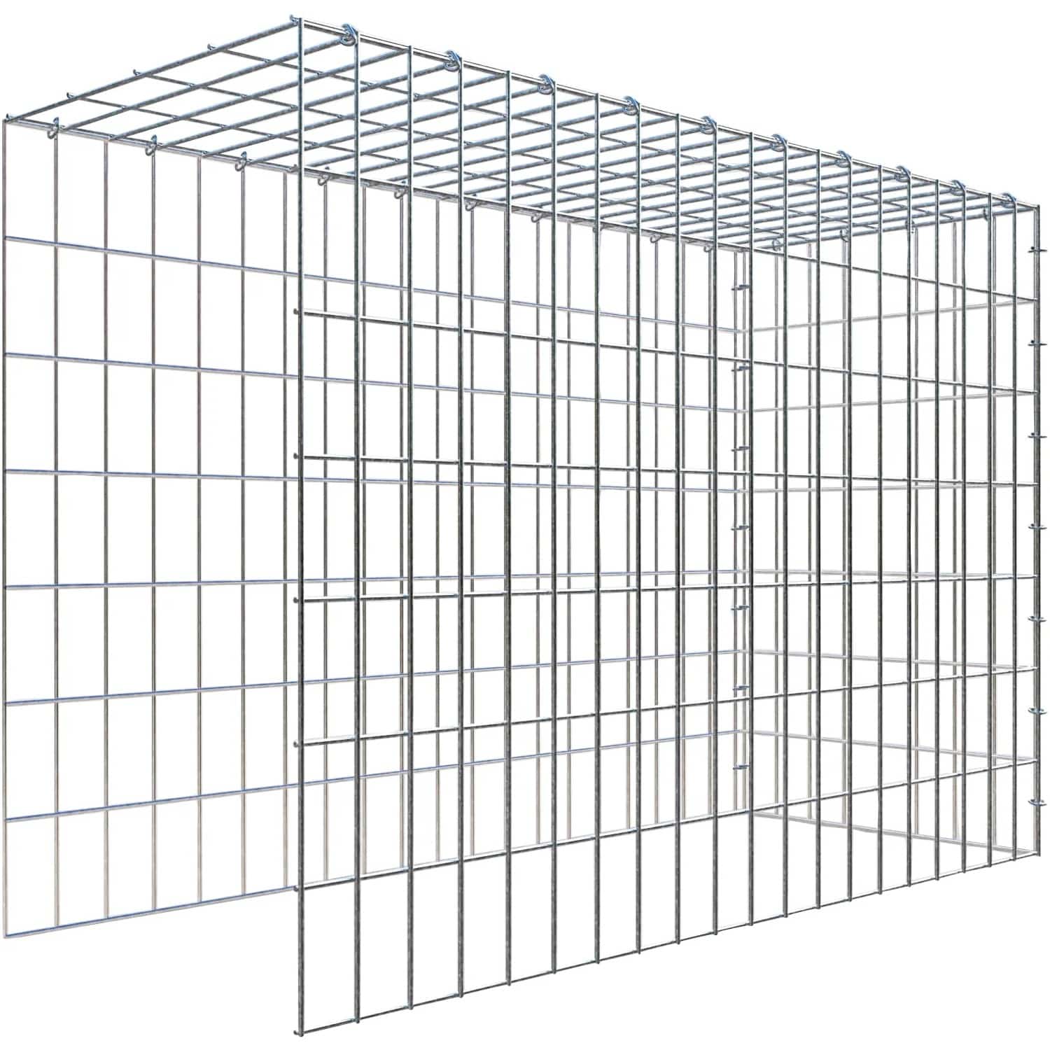 Gabiona C-Ring-Gabione-Anbaukorb Typ 4 70 x 100 x 40 cm Maschenw 5 x 10 cm
