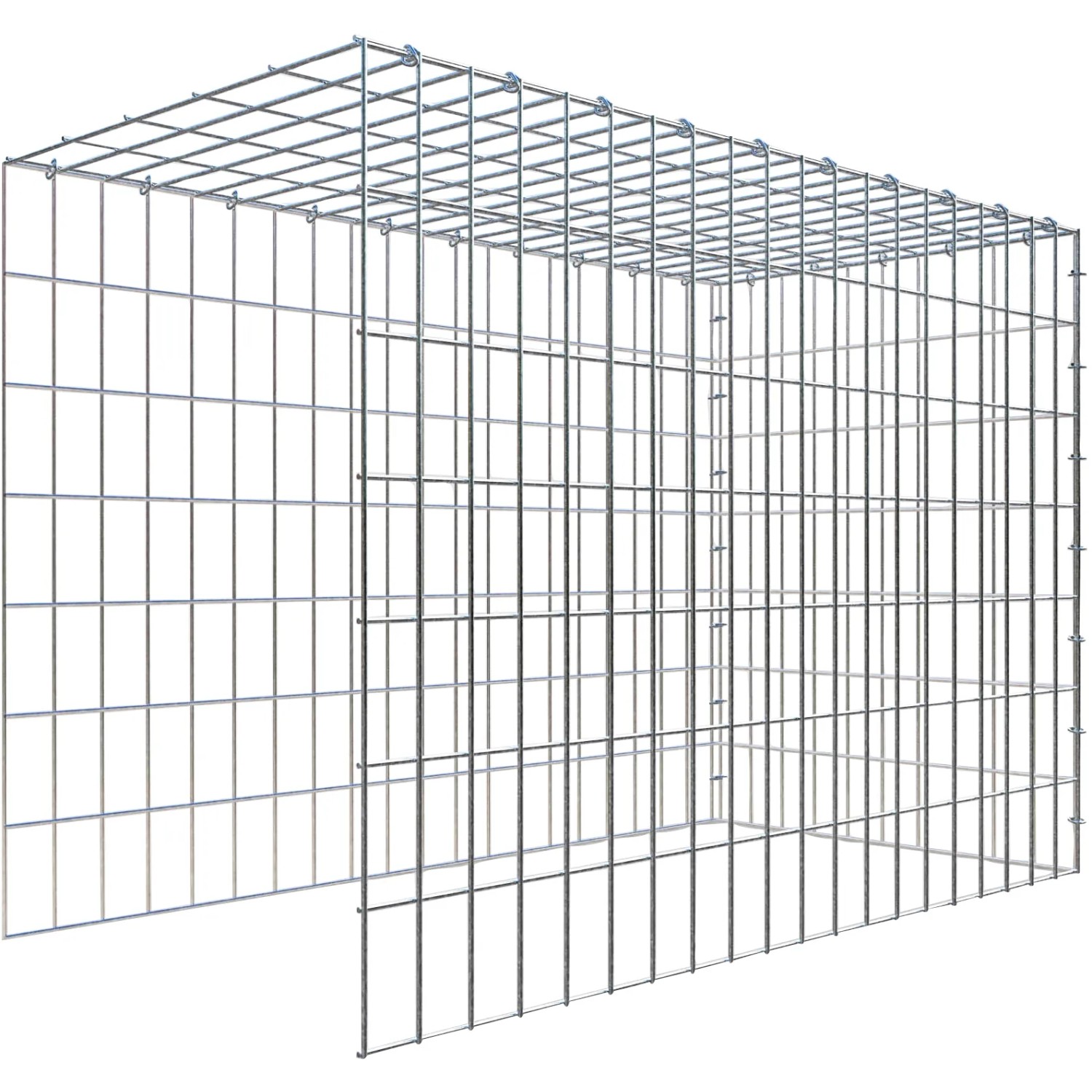 Gabiona C-Ring-Gabione-Anbaukorb Typ 4 70 x 100 x 50 cm Maschenw 5 x 10 cm
