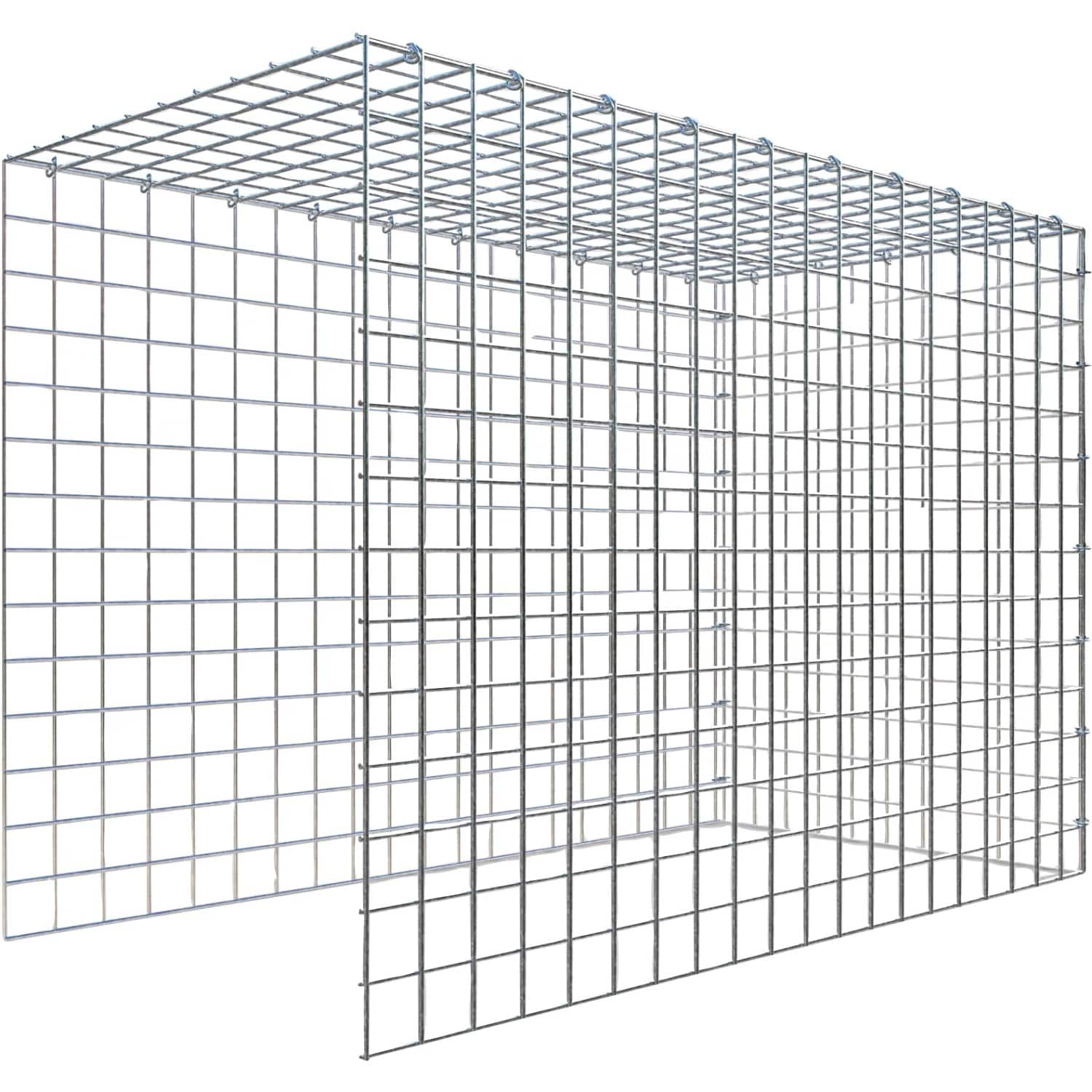 Gabiona C-Ring-Gabione-Anbaukorb Typ 4 70 x 100 x 50 cm Maschenw 5 x 5 cm