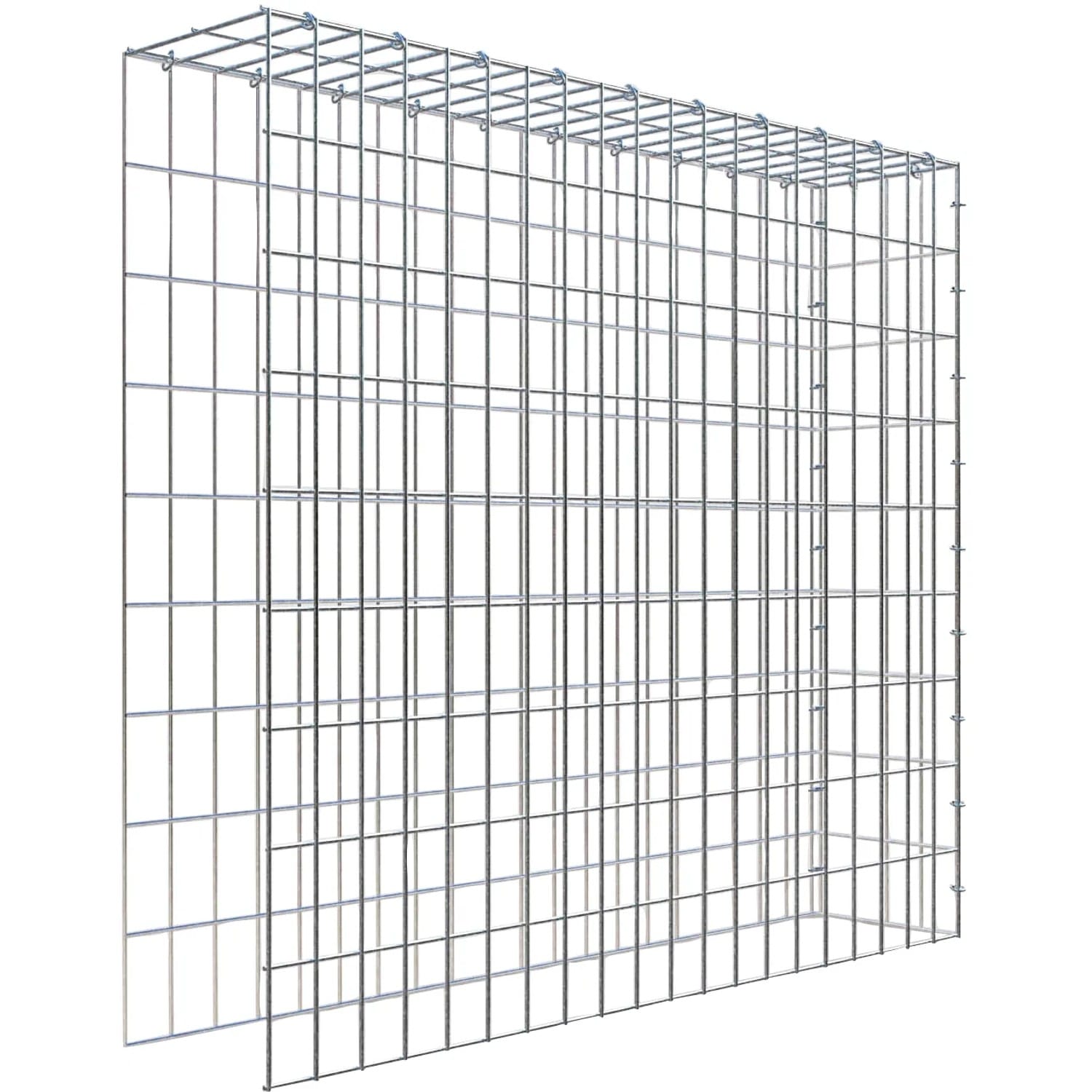 Gabiona C-Ring-Gabione-Anbaukorb Typ 4 90 x 100 x 20 cm Maschenw 5 x 10 cm