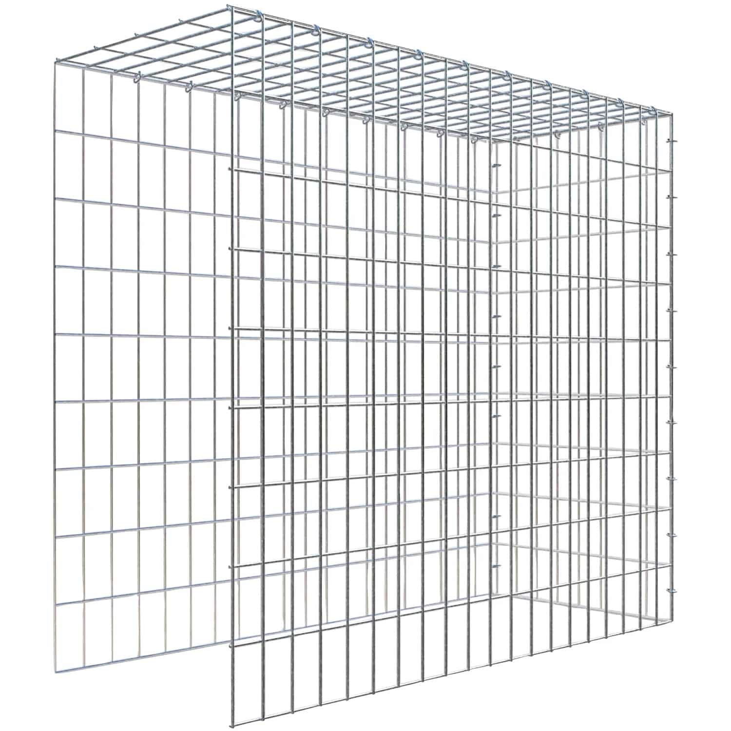 Gabiona C-Ring-Gabione-Anbaukorb Typ 4 90 x 100 x 40 cm Maschenw 5 x 10 cm