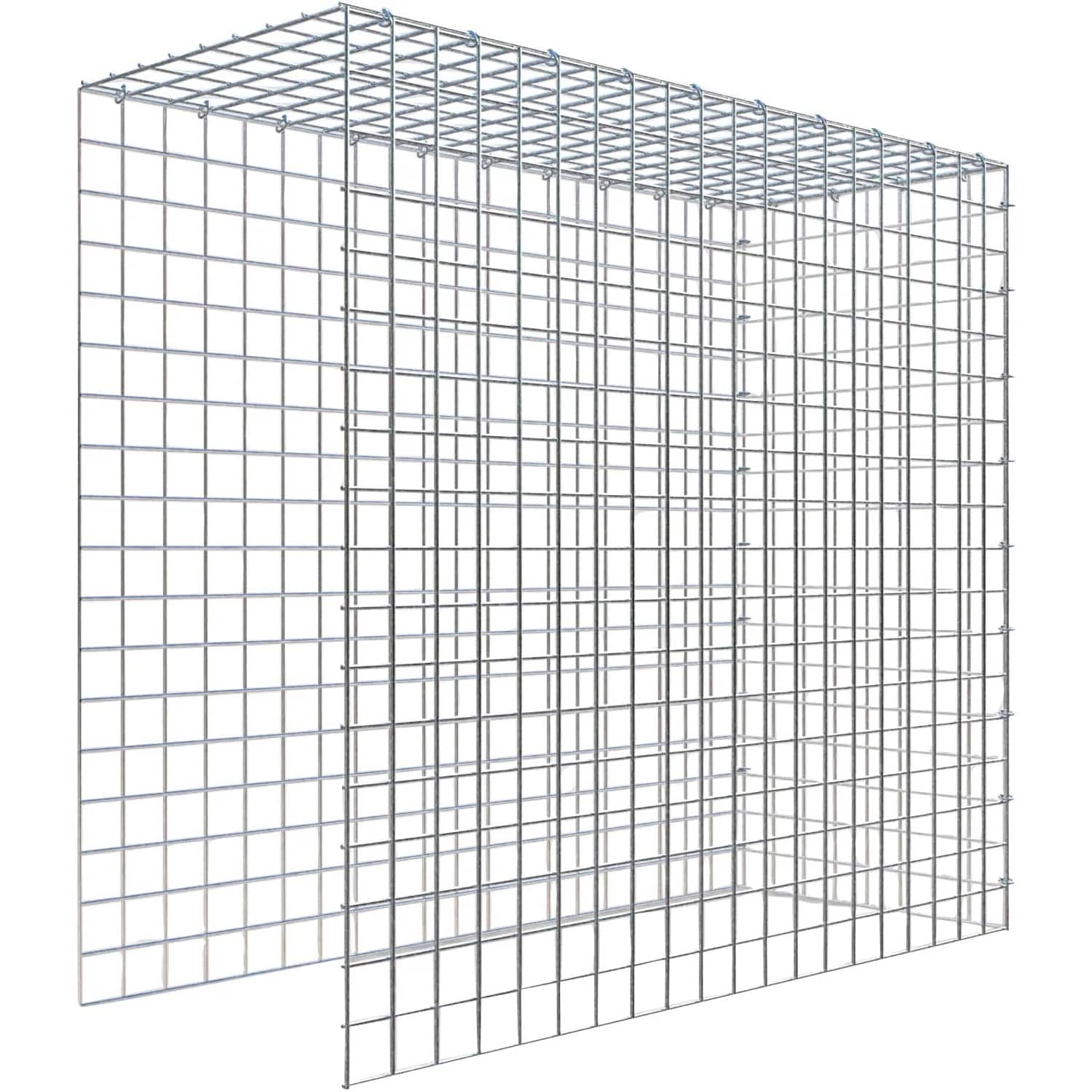 Gabiona C-Ring-Gabione-Anbaukorb Typ 4 90 x 100 x 40 cm Maschenw 5 x 5 cm