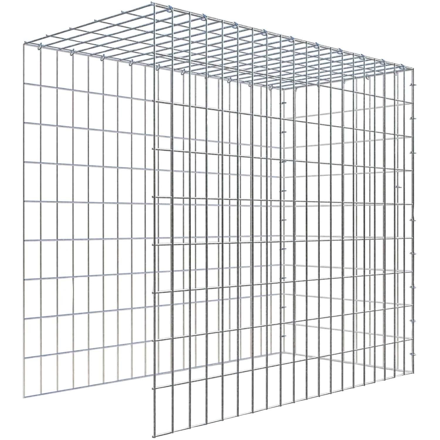 Gabiona C-Ring-Gabione-Anbaukorb Typ 4 90 x 100 x 50 cm Maschenw 5 x 10 cm