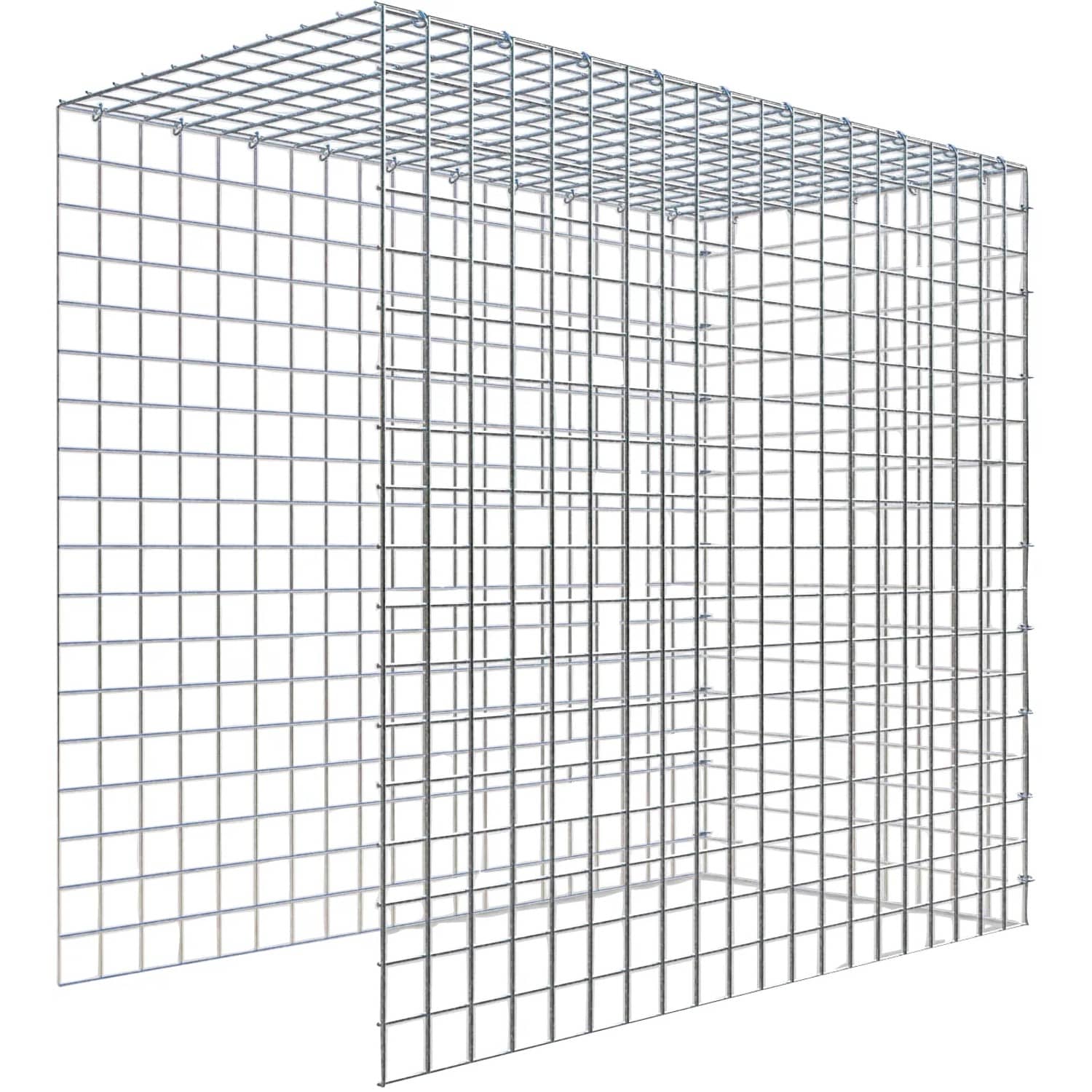 Gabiona C-Ring-Gabione-Anbaukorb Typ 4 90 x 100 x 50 cm Maschenw 5 x 5 cm