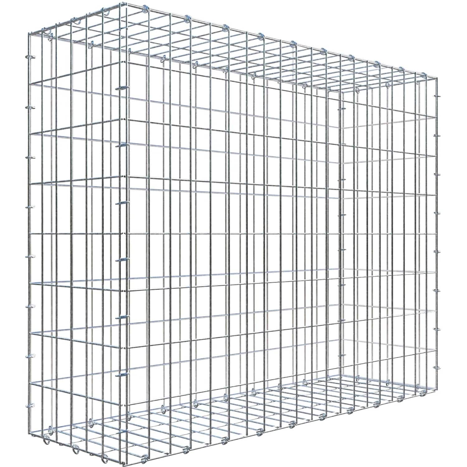 Gabiona C-Ring Gabionenkorb 100 cm x 80 cm x 30 cm Maschenweite 5 cm x 10 cm