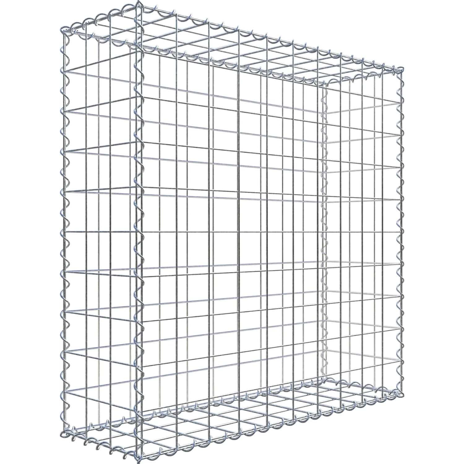 Gabiona Gabione 100 cm x 100 cm x 30 cm mit Maschenweite 10 cm x 10 cm