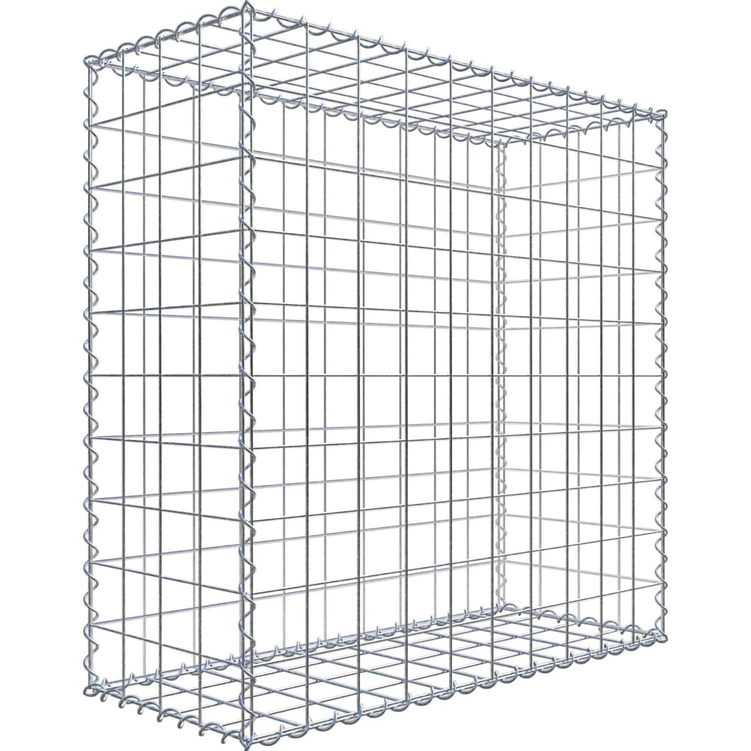 Gabiona Gabione 100 cm x 100 cm x 40 cm mit Maschenweite 10 cm x 10 cm