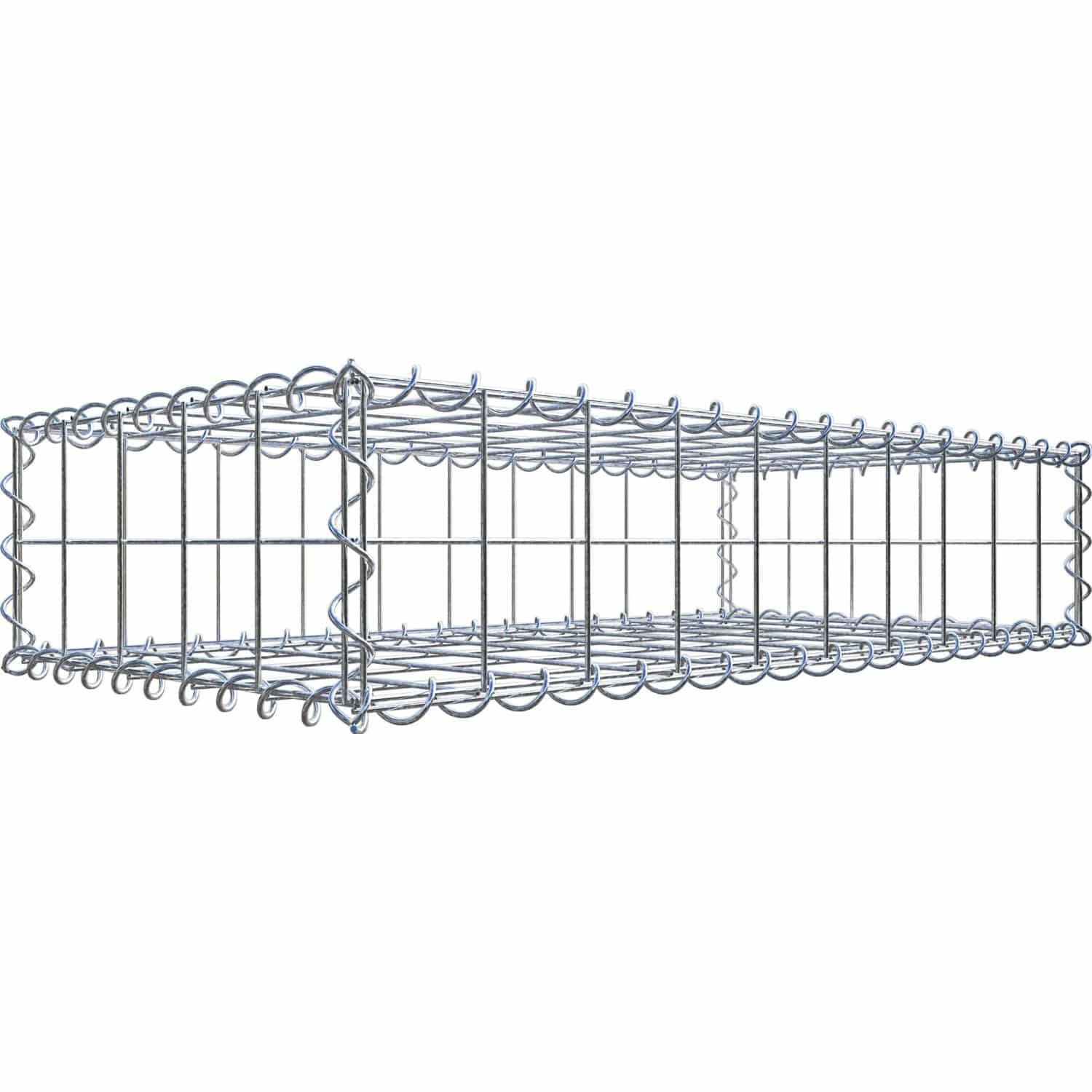 Gabiona Gabione 100 cm x 20 cm x 50 cm mit Maschenweite 10 cm x 10 cm