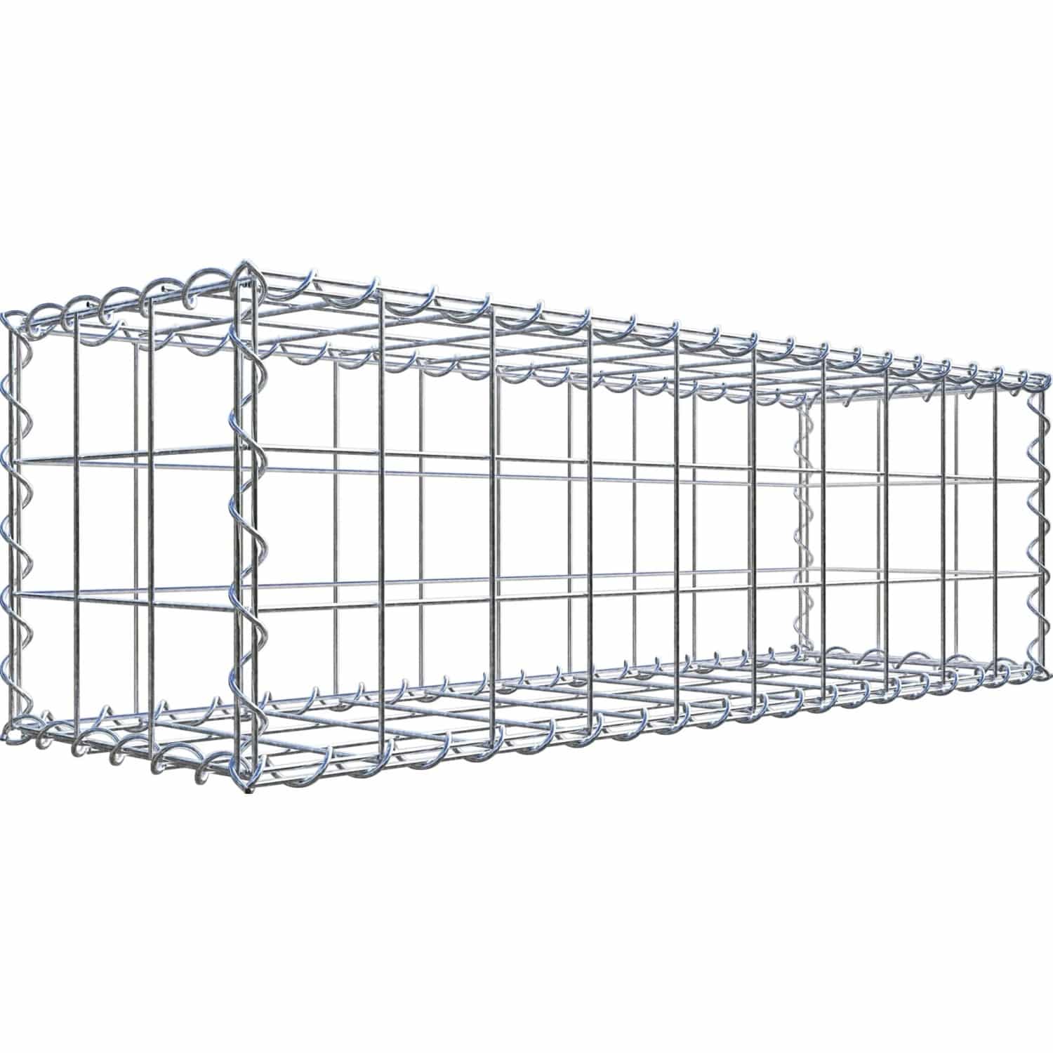 Gabiona Gabione 100 cm x 30 cm x 30 cm mit Maschenweite 10 cm x 10 cm