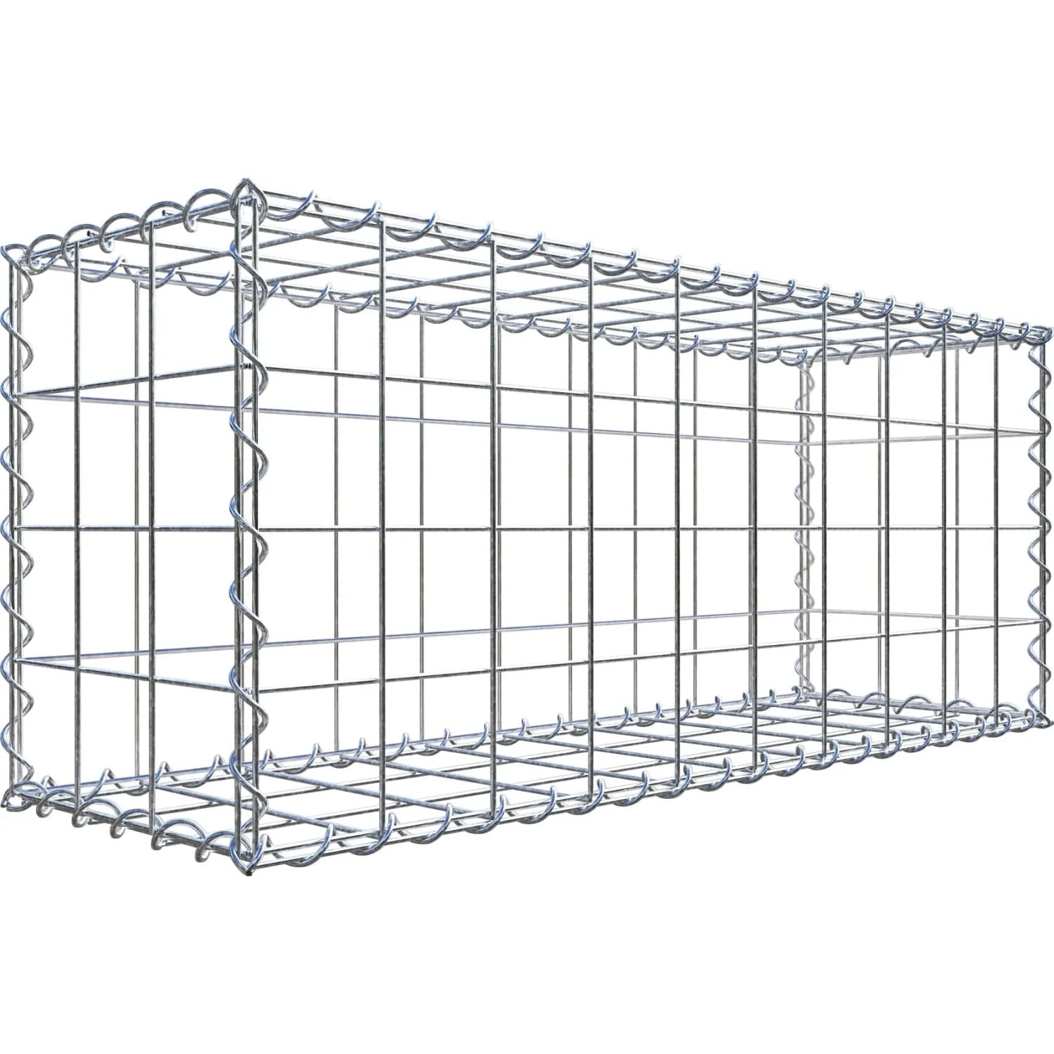 Gabiona Gabione 100 cm x 40 cm x 30 cm mit Maschenweite 10 cm x 10 cm
