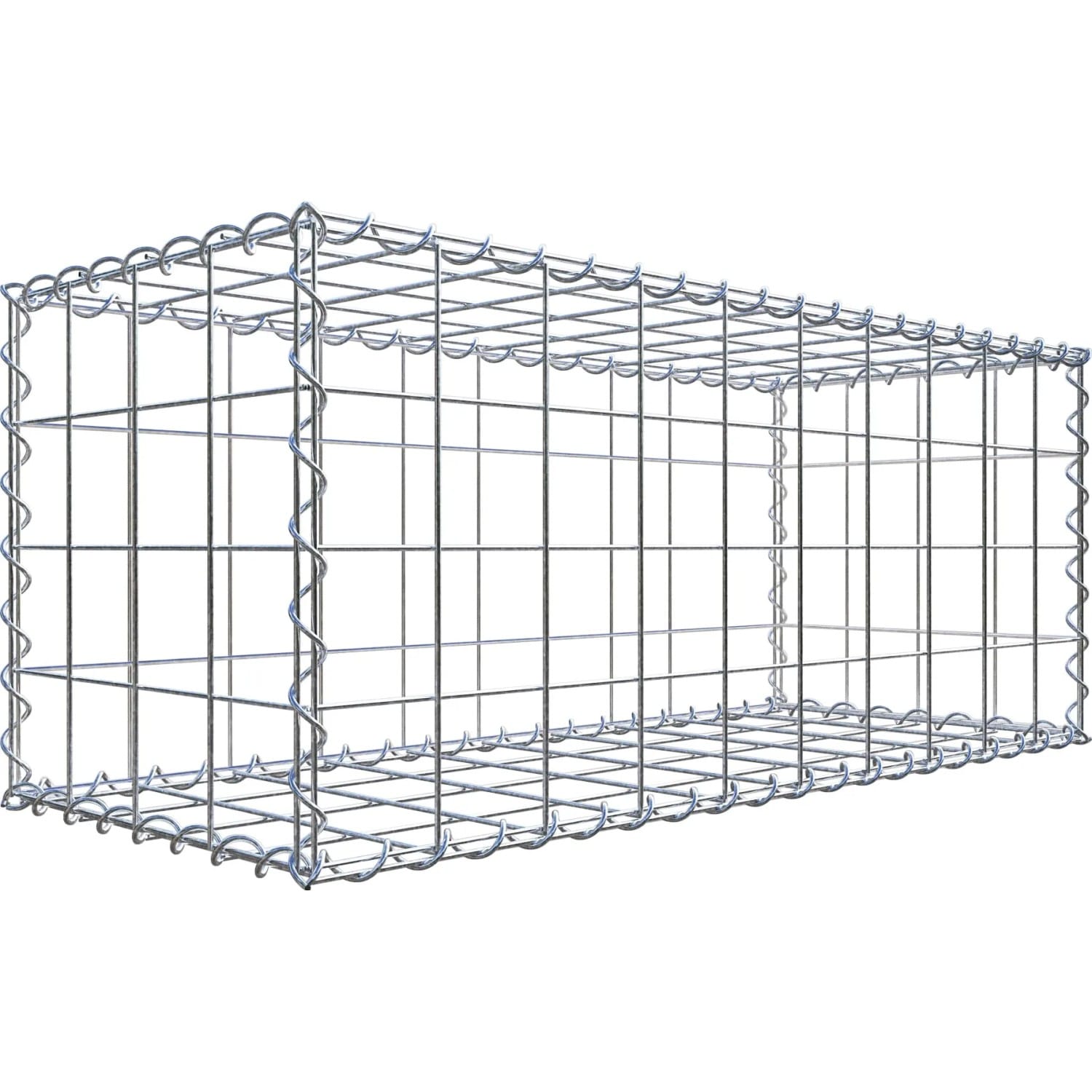 Gabiona Gabione 100 cm x 40 cm x 40 cm mit Maschenweite 10 cm x 10 cm