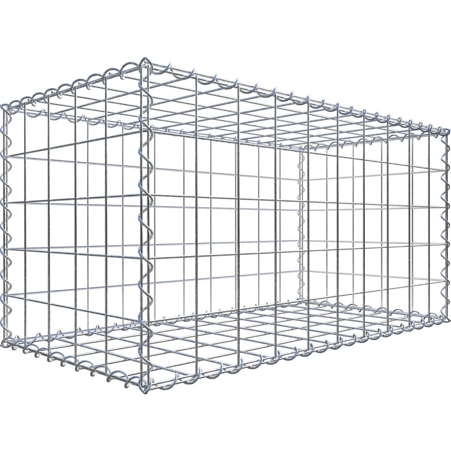 Gabiona Gabione 100 cm x 50 cm x 50 cm mit Maschenweite 10 cm x 10 cm