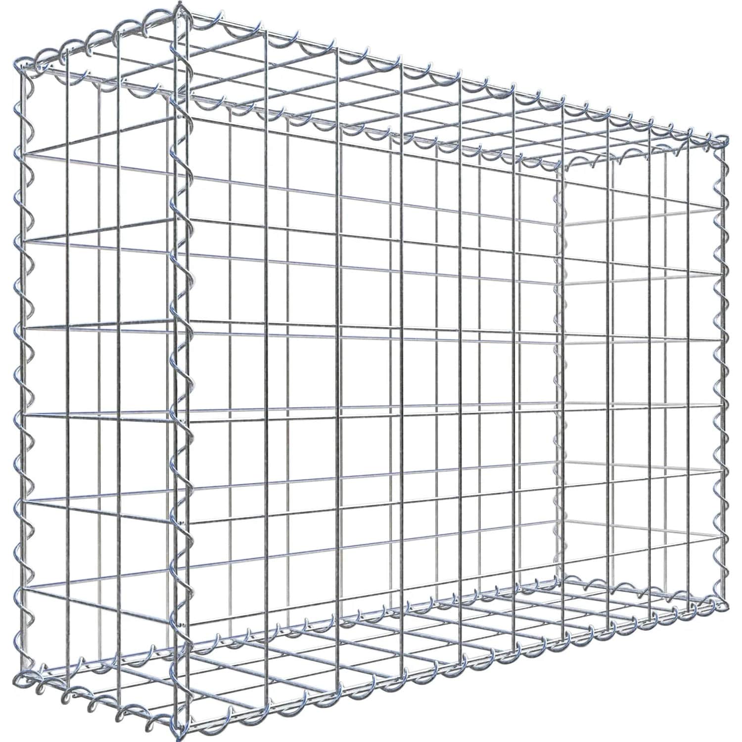Gabiona Gabione 100 cm x 70 cm x 30 cm mit Maschenweite 10 cm x 10 cm
