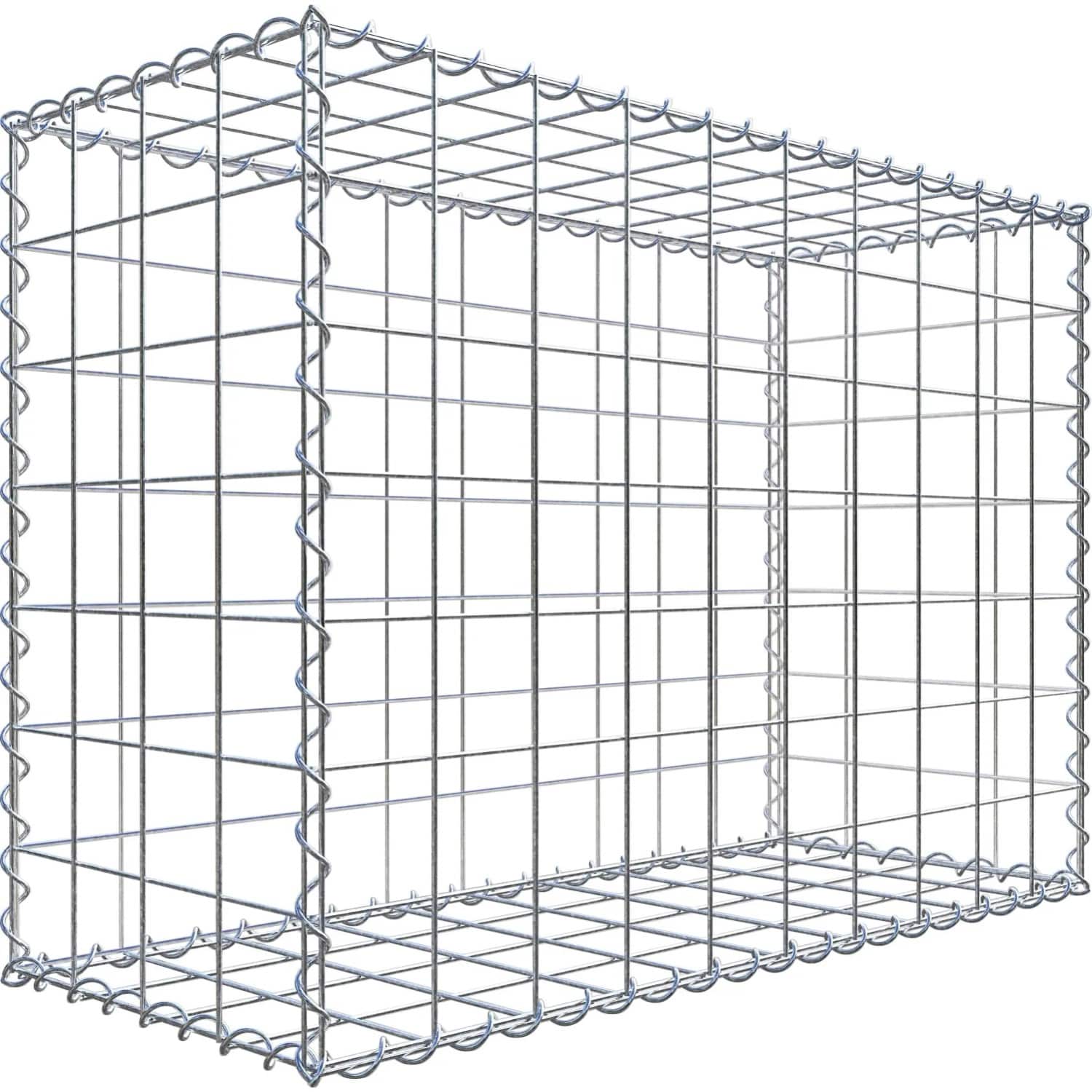 Gabiona Gabione 100 cm x 70 cm x 40 cm mit Maschenweite 10 cm x 10 cm