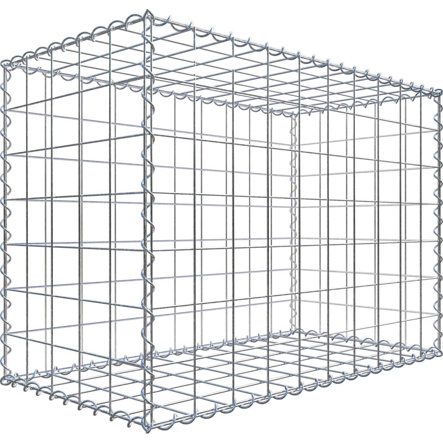 Gabiona Gabione 100 cm x 70 cm x 50 cm mit Maschenweite 10 cm x 10 cm