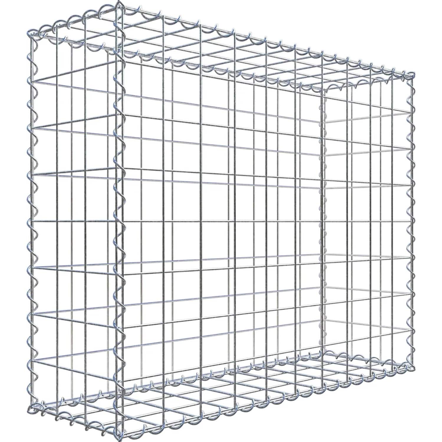 Gabiona Gabione 100 cm x 80 cm x 30 cm mit Maschenweite 10 cm x 10 cm