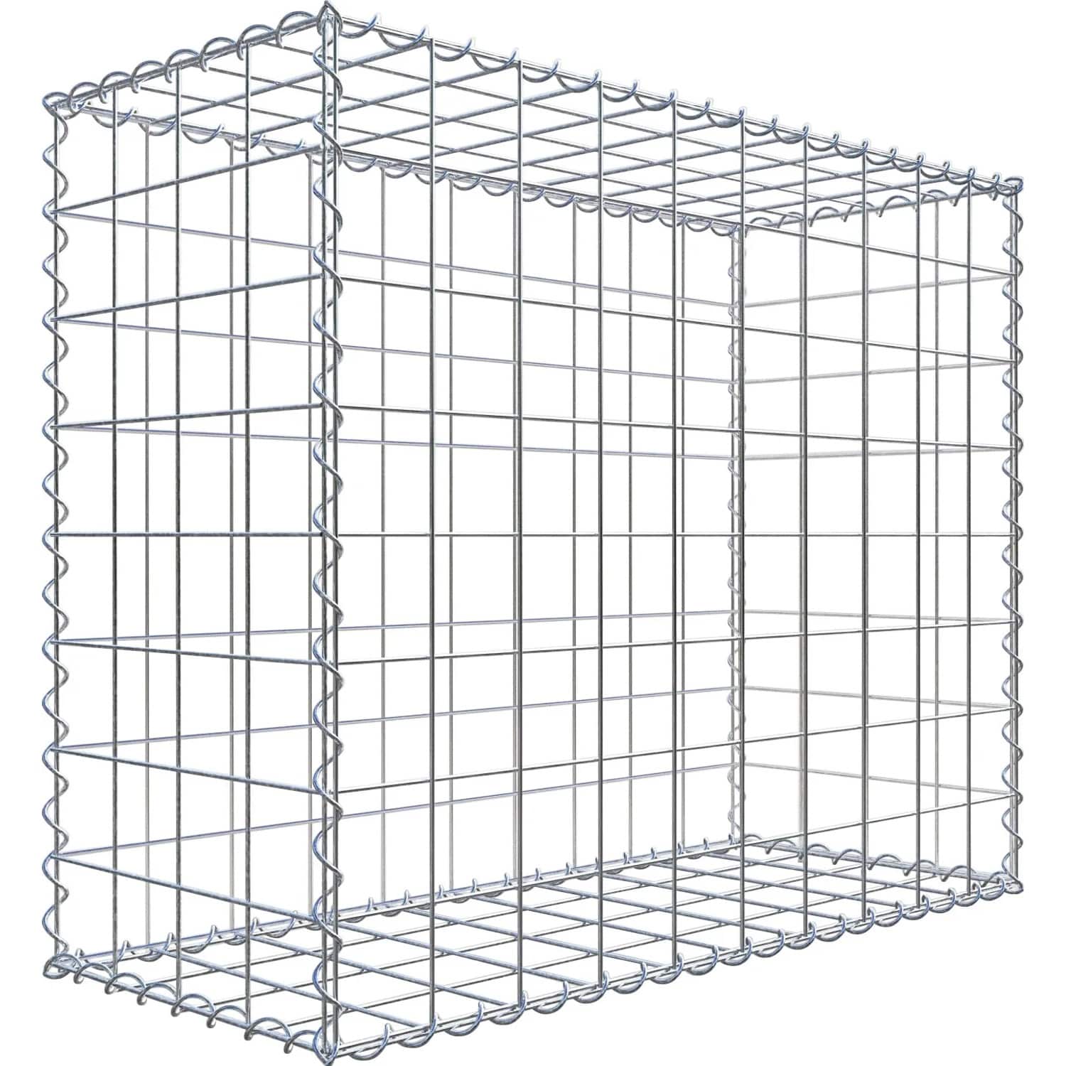 Gabiona Gabione 100 cm x 80 cm x 40 cm mit Maschenweite 10 cm x 10 cm