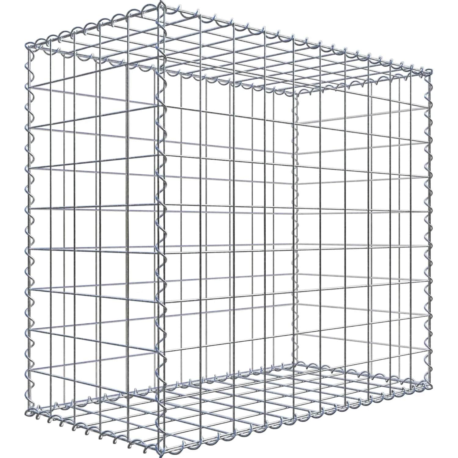 Gabiona Gabione 100 cm x 90 cm x 50 cm mit Maschenweite 10 cm x 10 cm