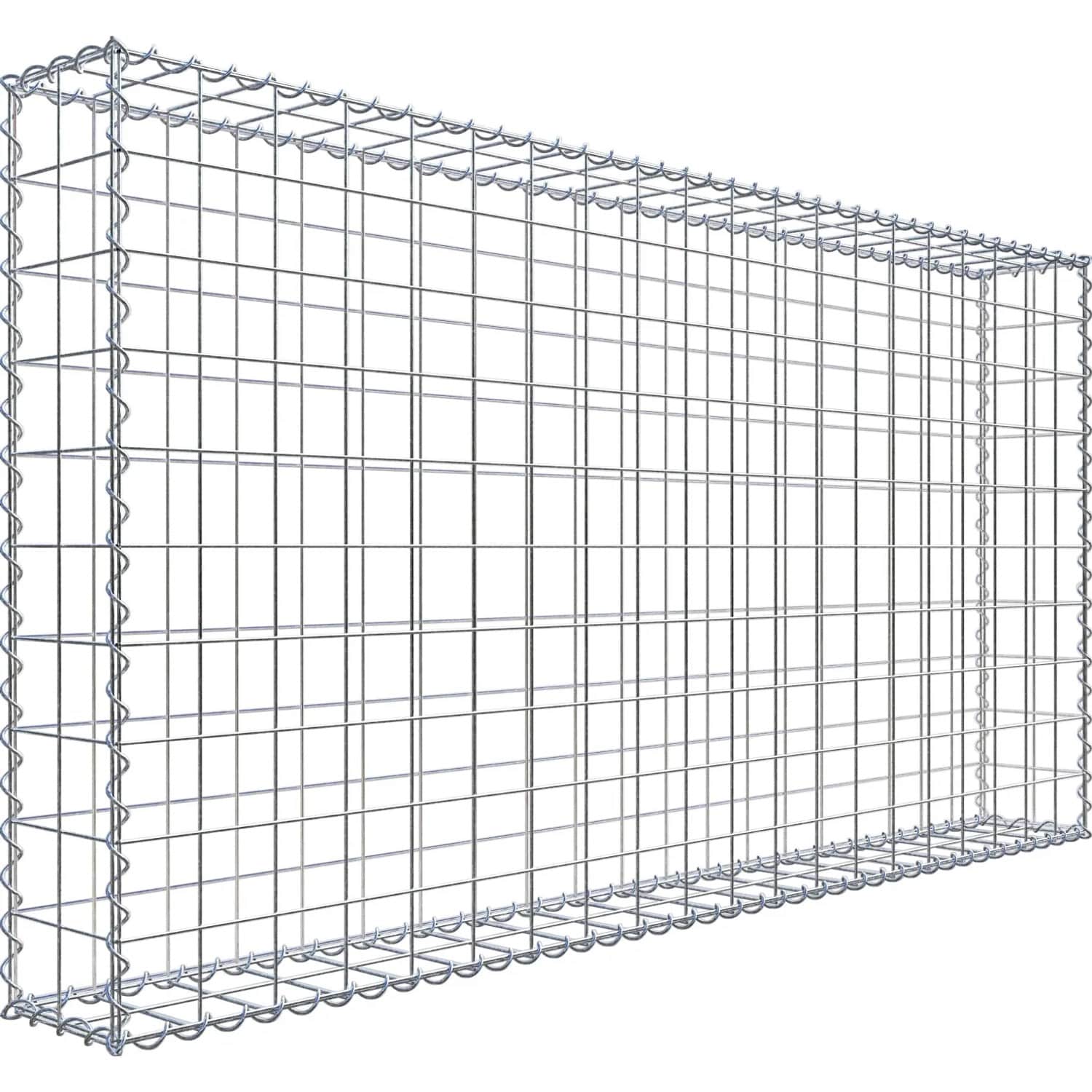 Gabiona Gabione 200 cm x 100 cm x 20 cm mit Maschenweite 10 cm x 10 cm