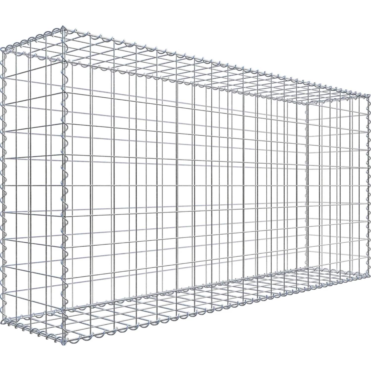 Gabiona Gabione 200 cm x 100 cm x 40 cm mit Maschenweite 10 cm x 10 cm