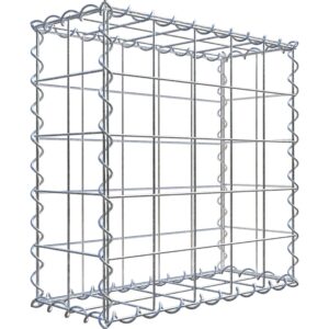 Gabiona Gabione 50 cm x 50 cm x 20 cm mit Maschenweite 10 cm x 10 cm