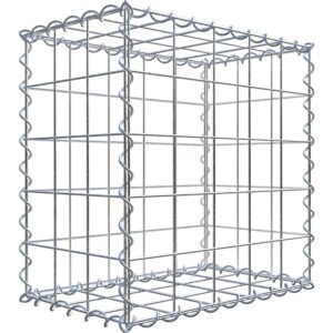 Gabiona Gabione 50 cm x 50 cm x 30 cm mit Maschenweite 10 cm x 10 cm