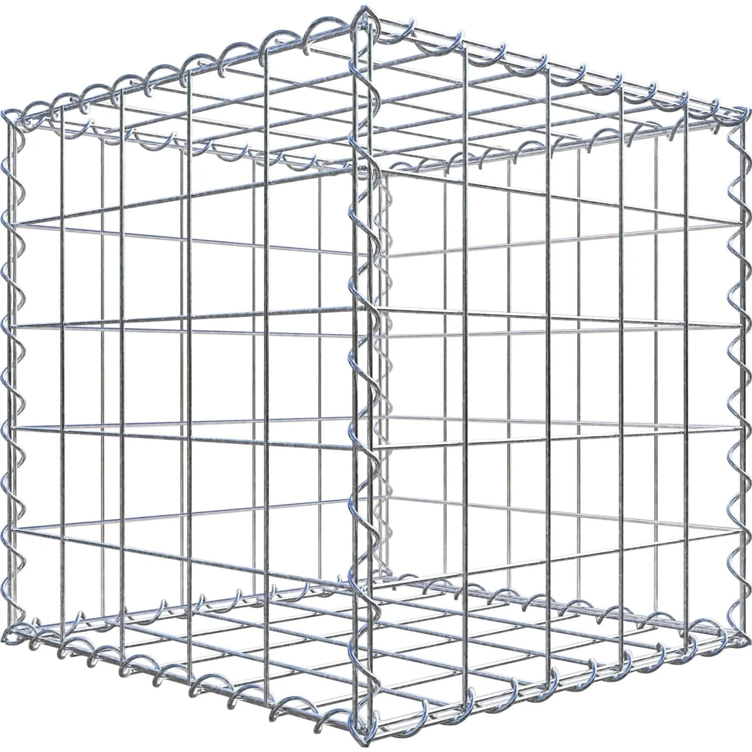 Gabiona Gabione 50 cm x 50 cm x 50 cm mit Maschenweite 10 cm x 10 cm
