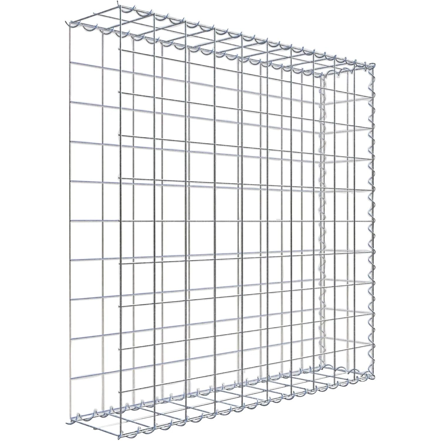 Gabiona Gabione-Anbaukorb Typ 2 100 x 100 x 20 cm Maschenw 10 x 10 cm