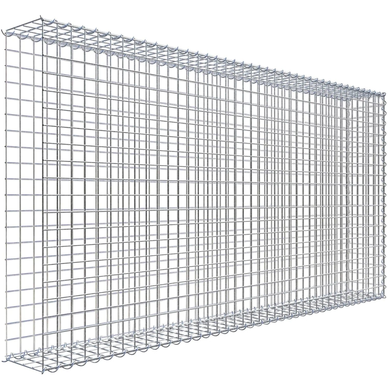 Gabiona Gabione-Anbaukorb Typ 2 100 x 200 x 20 cm Maschenw 5 x 5 cm