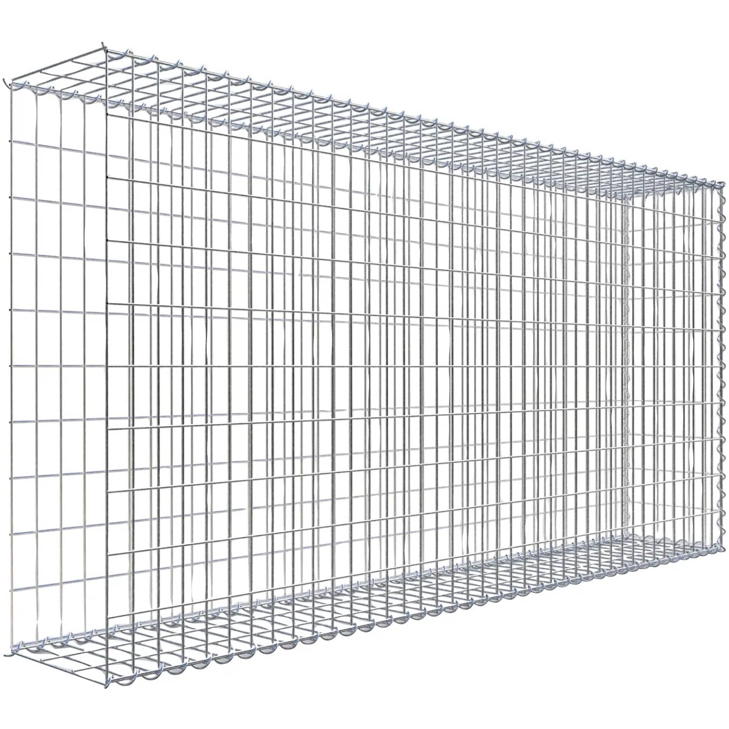 Gabiona Gabione-Anbaukorb Typ 2 100 x 200 x 30 cm Maschenw 5 x 10 cm