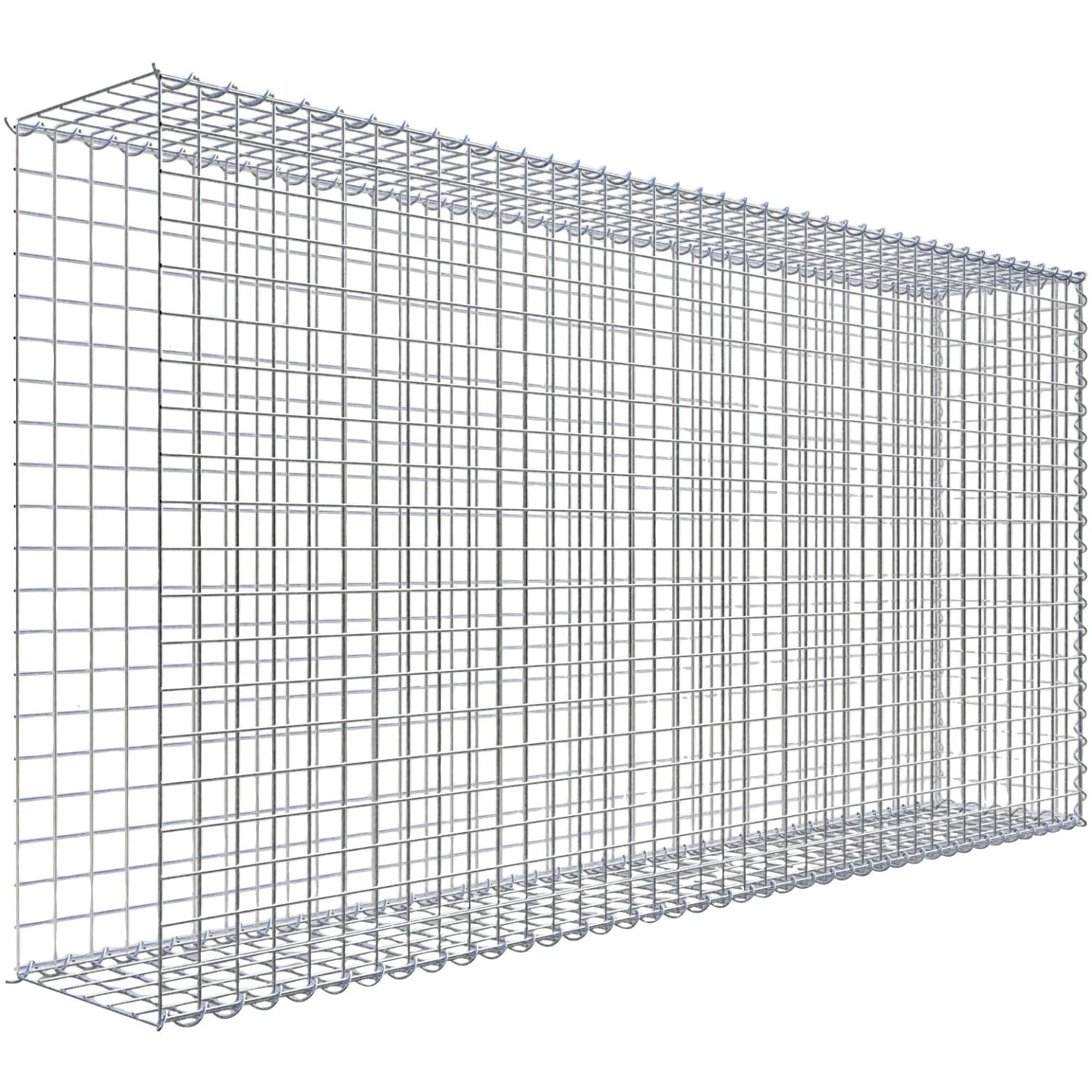 Gabiona Gabione-Anbaukorb Typ 2 100 x 200 x 30 cm Maschenw 5 x 5 cm