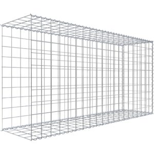 Gabiona Gabione-Anbaukorb Typ 2 100 x 200 x 50 cm Maschenw 10 x 10 cm