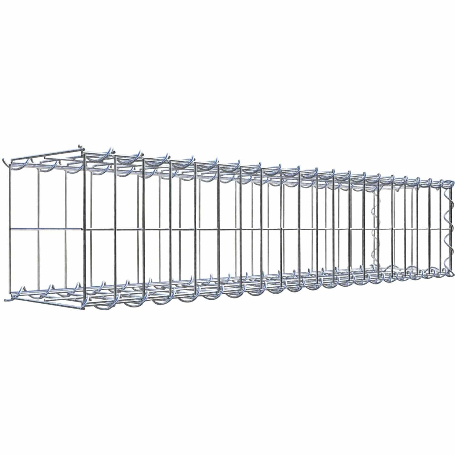 Gabiona Gabione-Anbaukorb Typ 2 20 x 100 x 20 cm Maschenw 5 x 10 cm