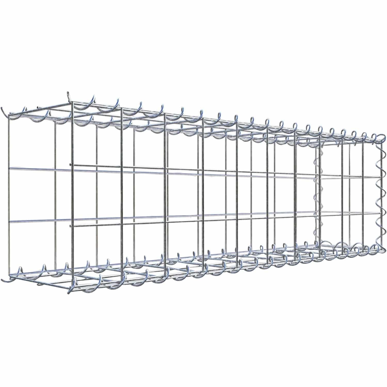 Gabiona Gabione-Anbaukorb Typ 2 30 x 100 x 20 cm Maschenw 10 x 10 cm
