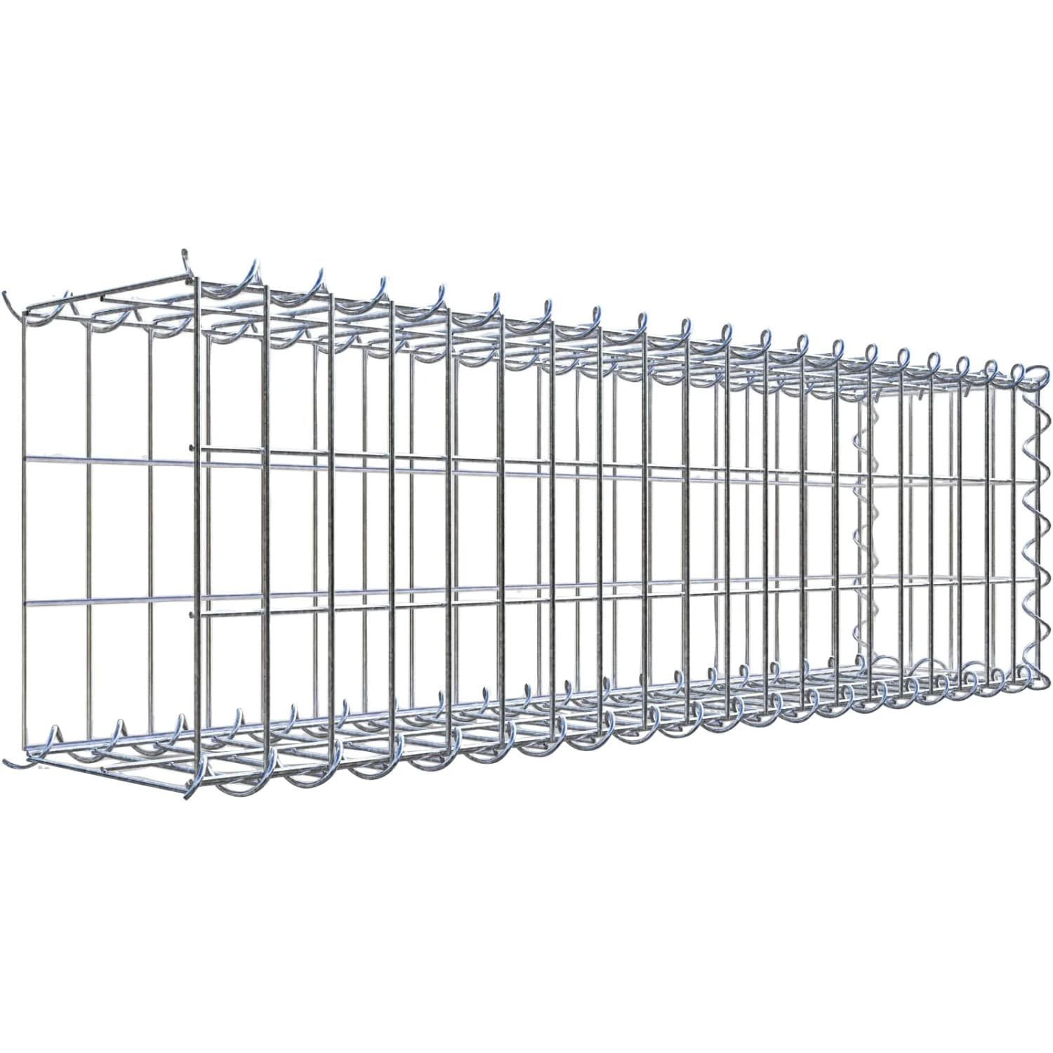 Gabiona Gabione-Anbaukorb Typ 2 30 x 100 x 20 cm Maschenw 5 x 10 cm