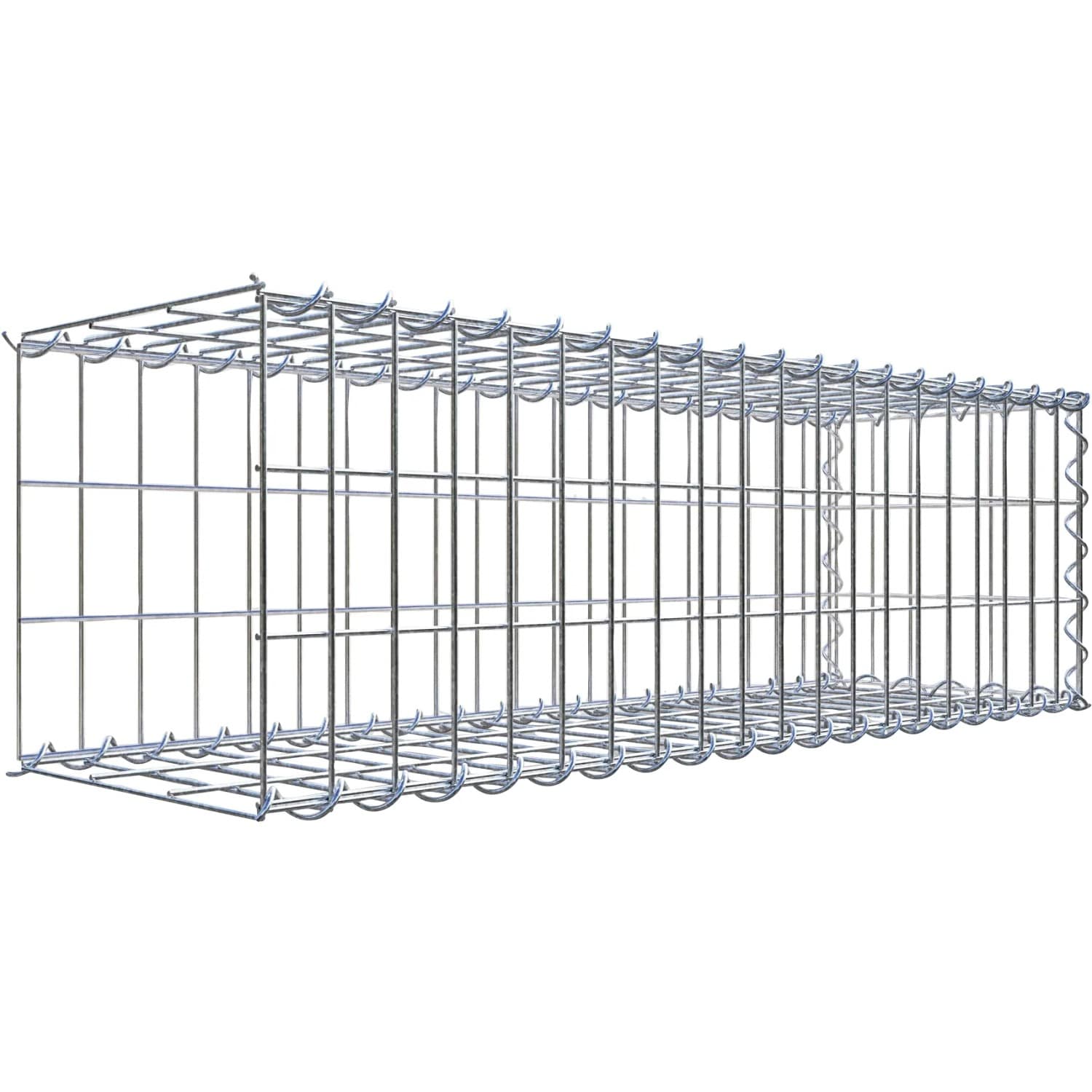 Gabiona Gabione-Anbaukorb Typ 2 30 x 100 x 30 cm Maschenw 5 x 10 cm