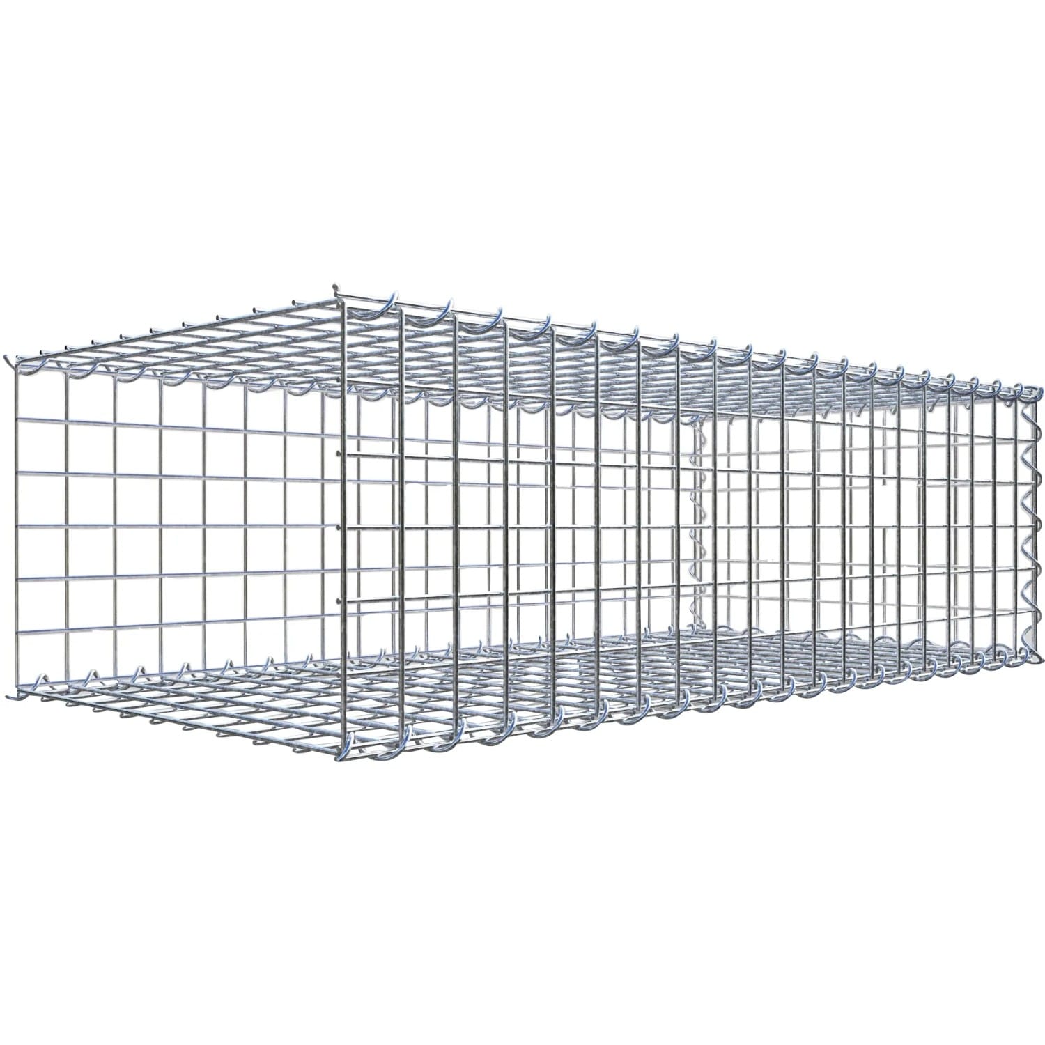 Gabiona Gabione-Anbaukorb Typ 2 30 x 100 x 50 cm Maschenw 5 x 5 cm