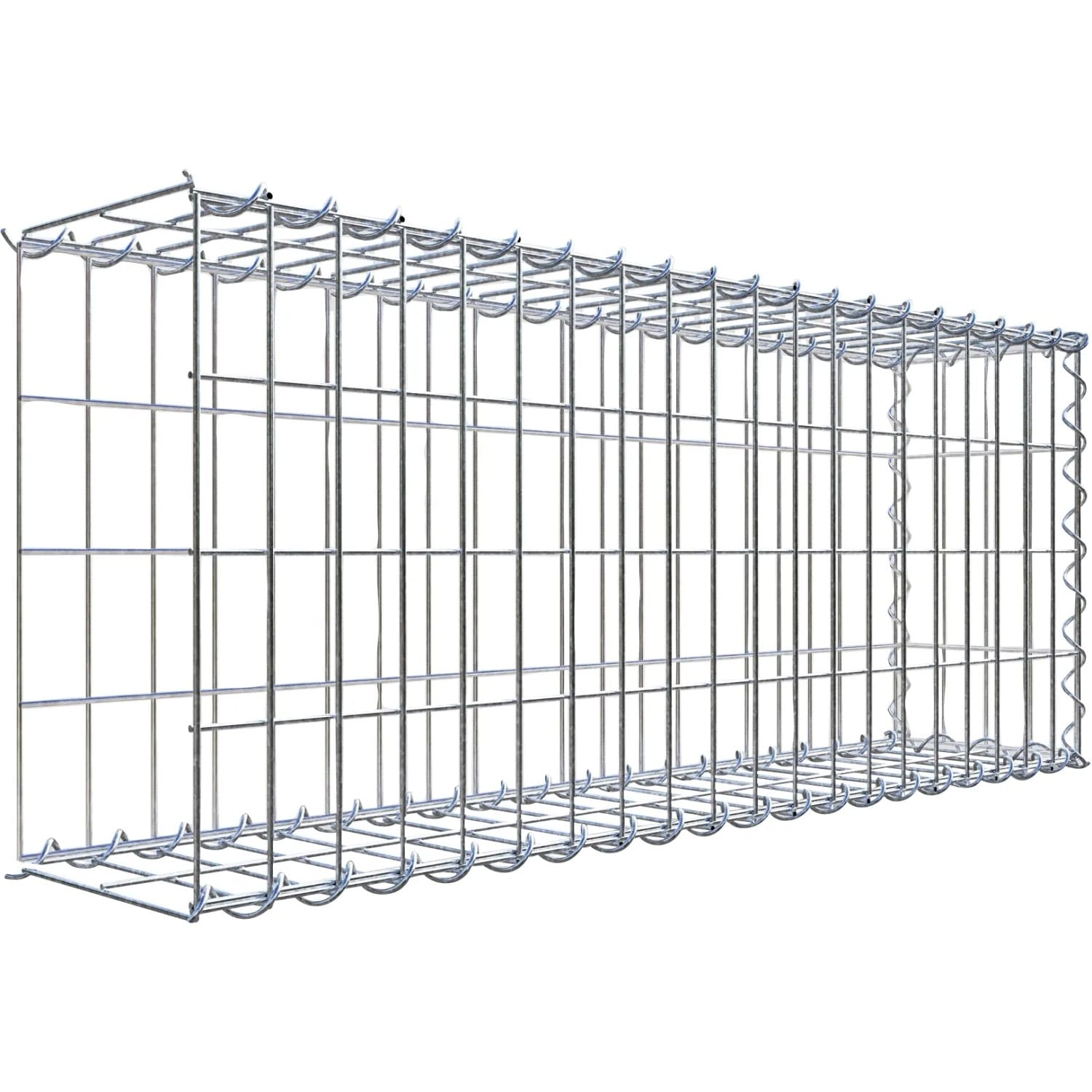 Gabiona Gabione-Anbaukorb Typ 2 40 x 100 x 20 cm Maschenw 5 x 10 cm
